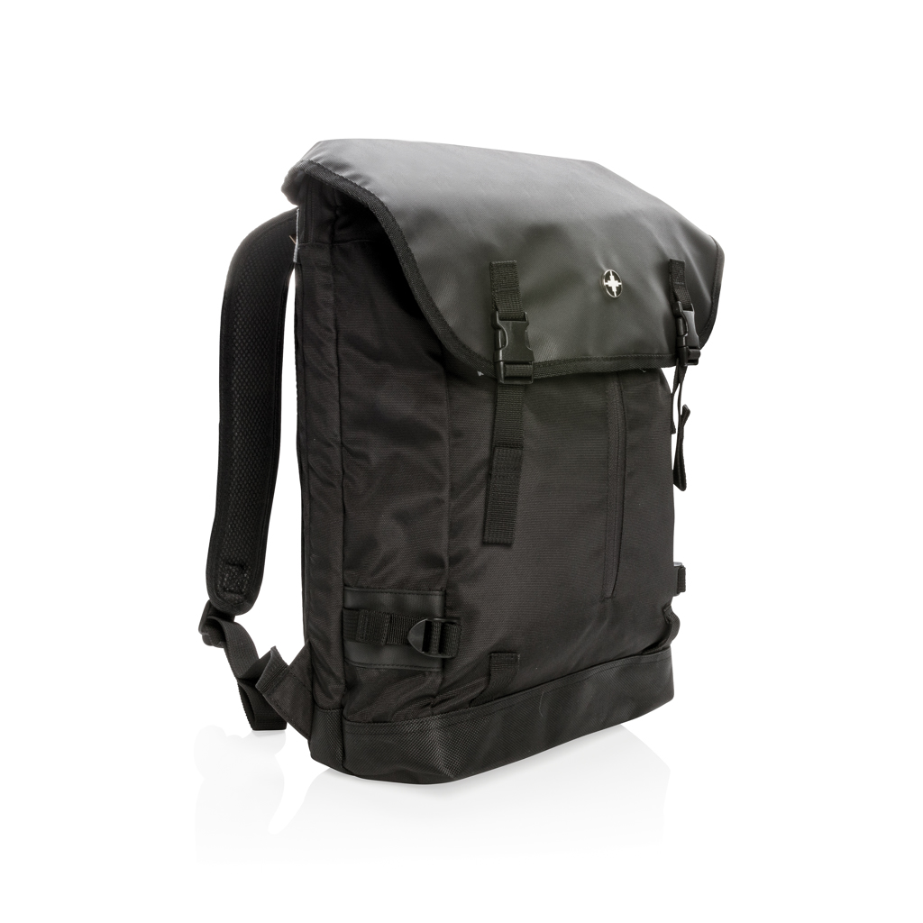 Swiss Peak 17" laptopsekk ryggsekk svart slitesterk