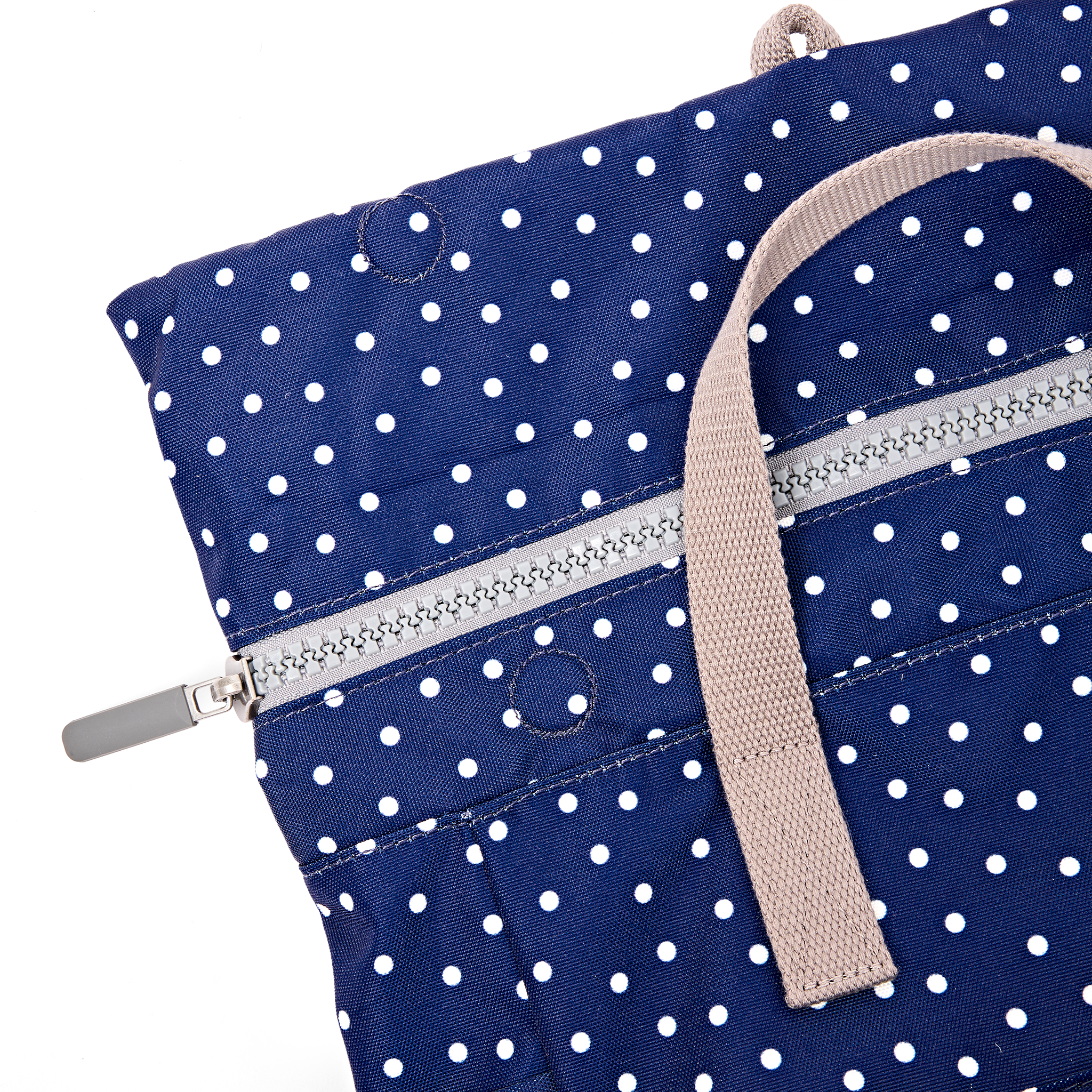 Roka London Bayswater Medium ryggsekk Navy Polka 14,6 l