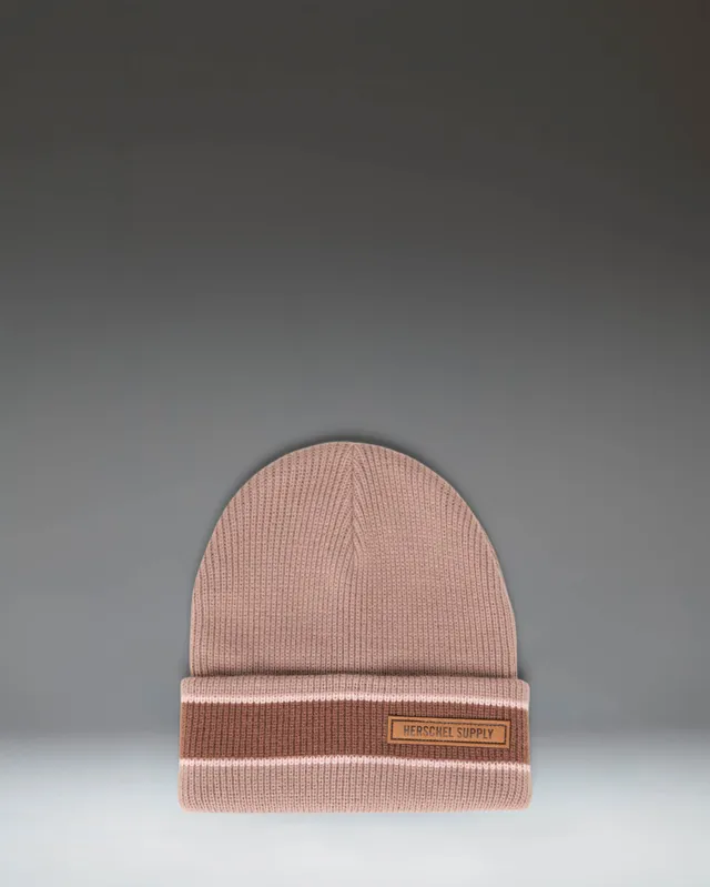 Herschel Elmer lue Ash Rose stripet ribbestrikk