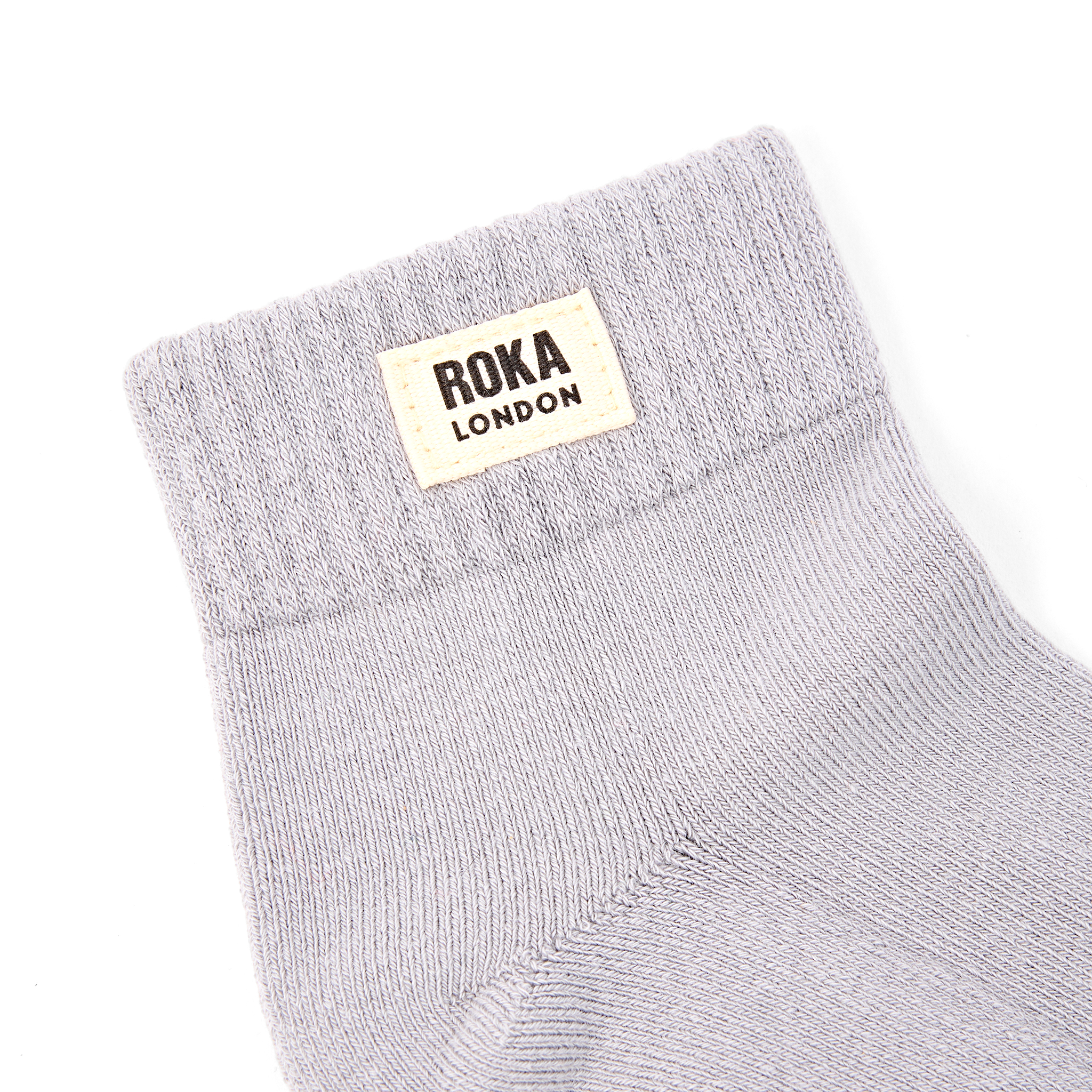 Roka London Wembley ankelsokker dove grey økologisk