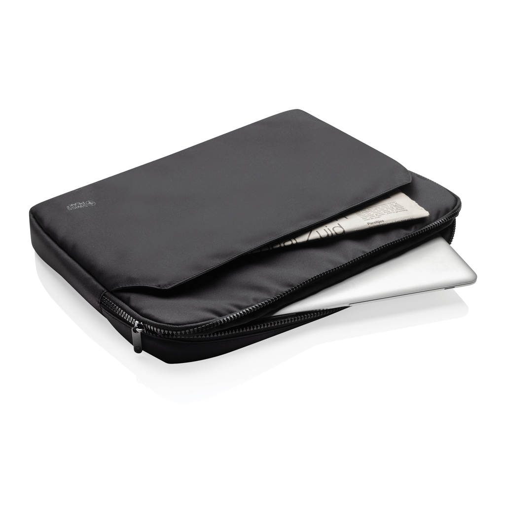Swiss Peak Aware RPET Essential 15,6" laptop sleeve svart resirkulert