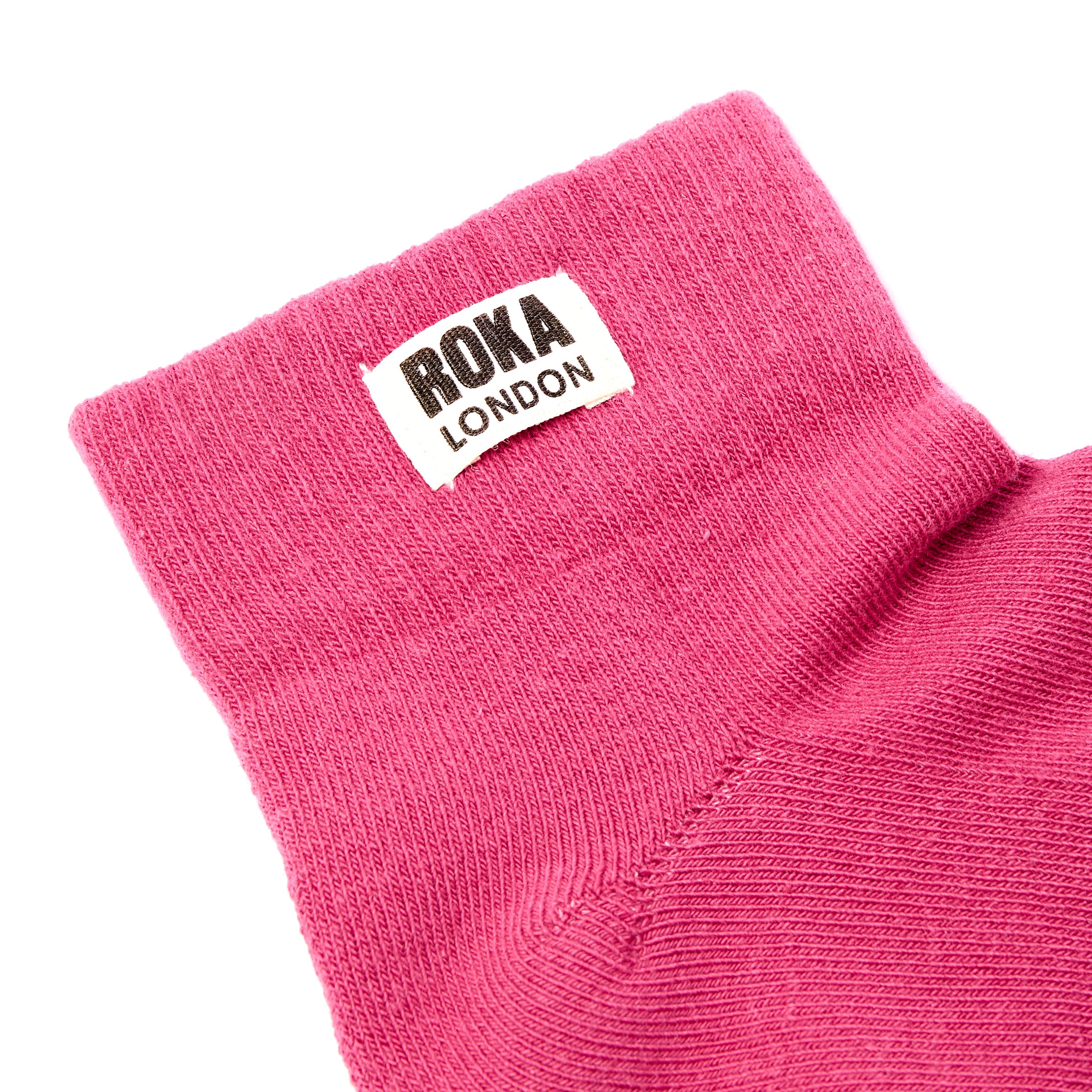 Roka London Wembley ankelsokker granita red 36-42 økologisk bomull