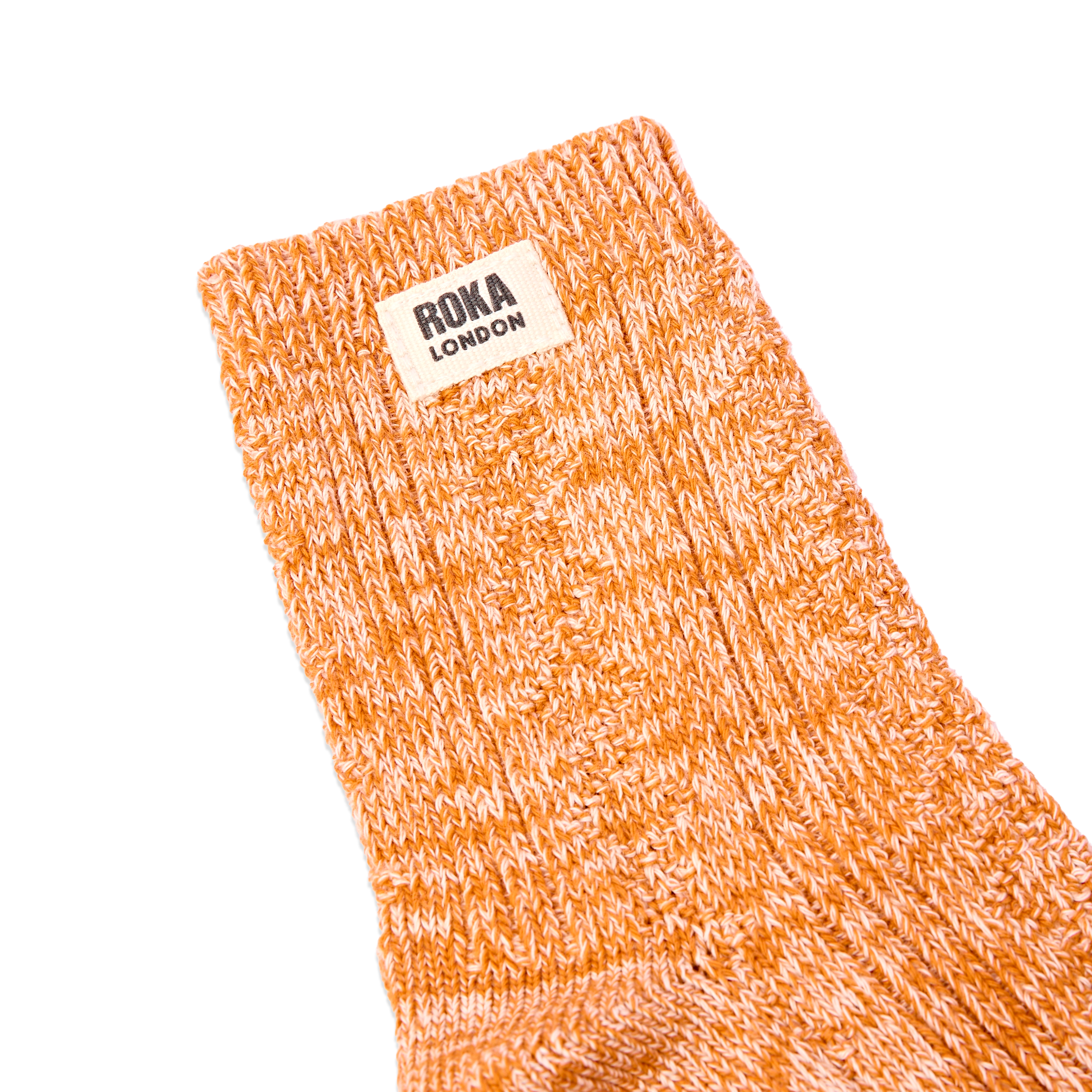 Roka London Wallace Crew sokker burnt orange EU 36-42