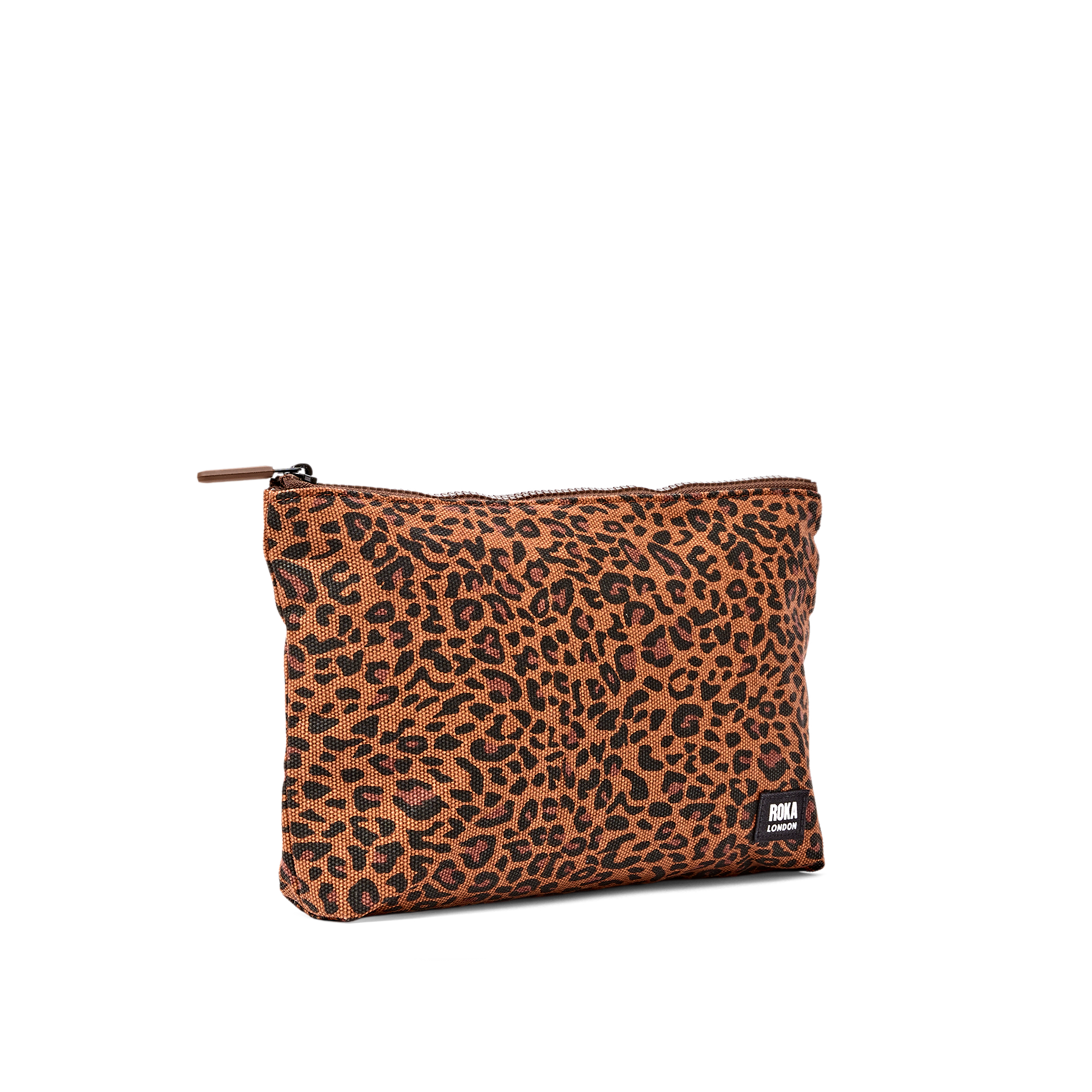 Roka London Maida Vale pouch Leopard Mini bomull 2,2L