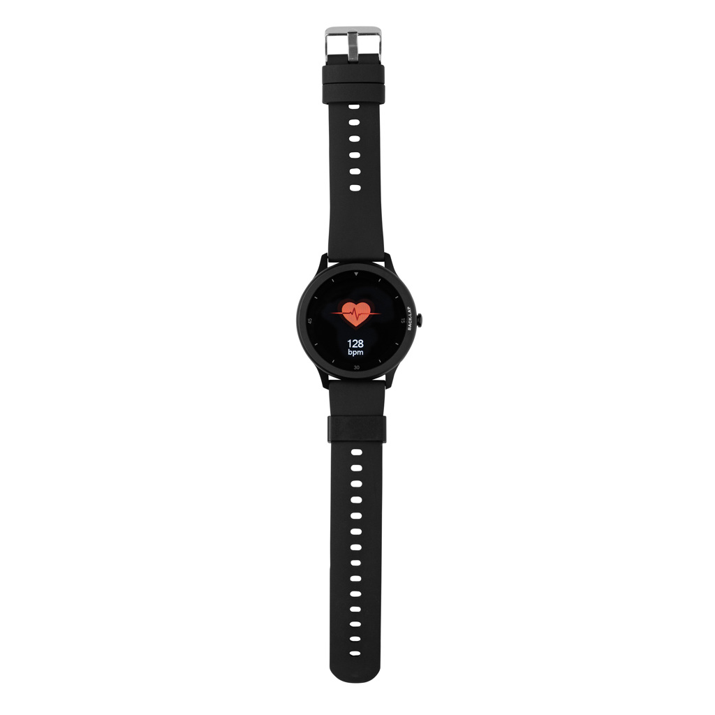 Swiss Peak RCS smartklokke svart vanntett IP68