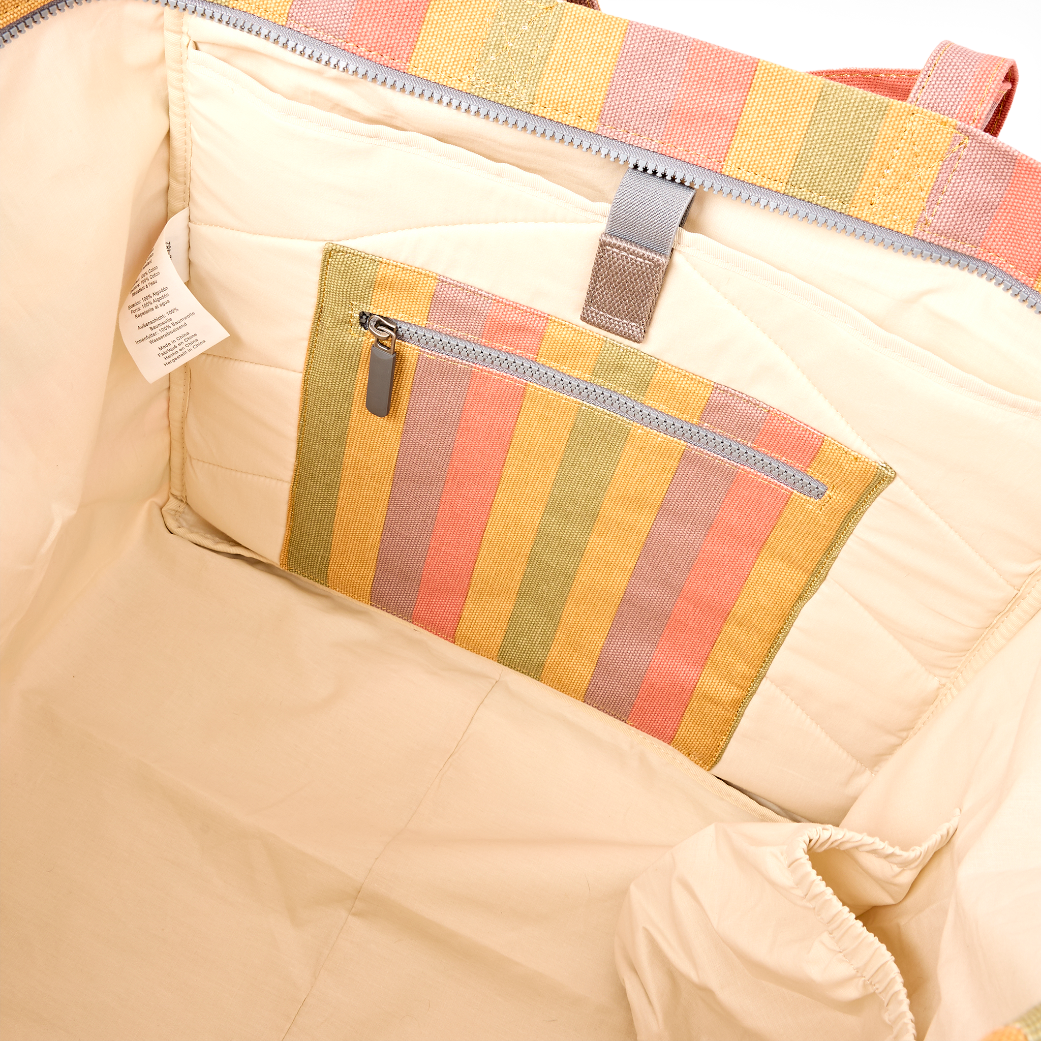 Roka London Marylebone toteveske large stripe 43 liter laptop