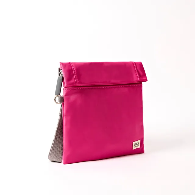 Roka London Stratford Small skulderveske granita rød vanntett