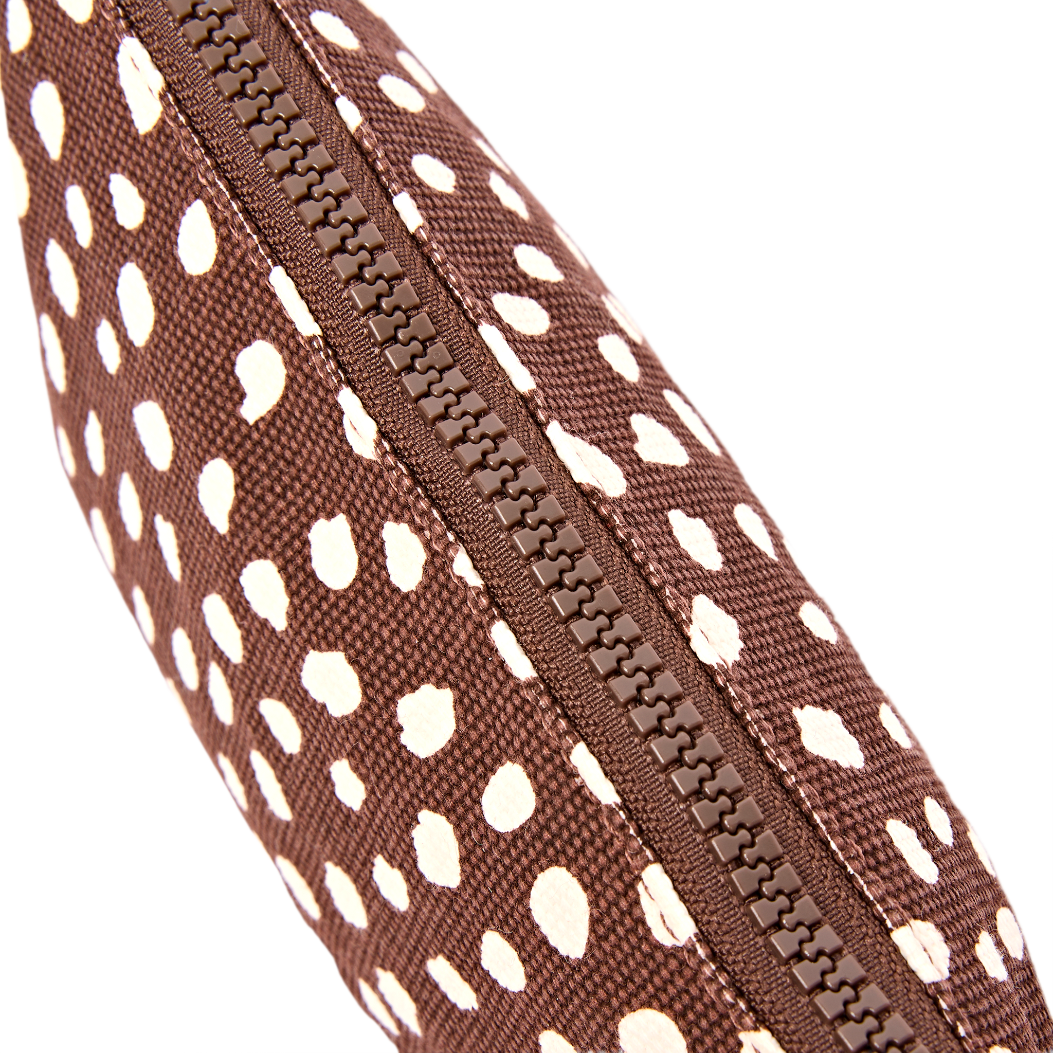 Roka London Maida Vale pouch brown spot bomull