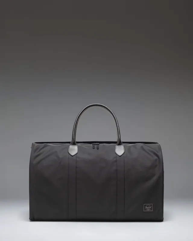 Herschel Novel Duffle duffelbag svart premium skinn
