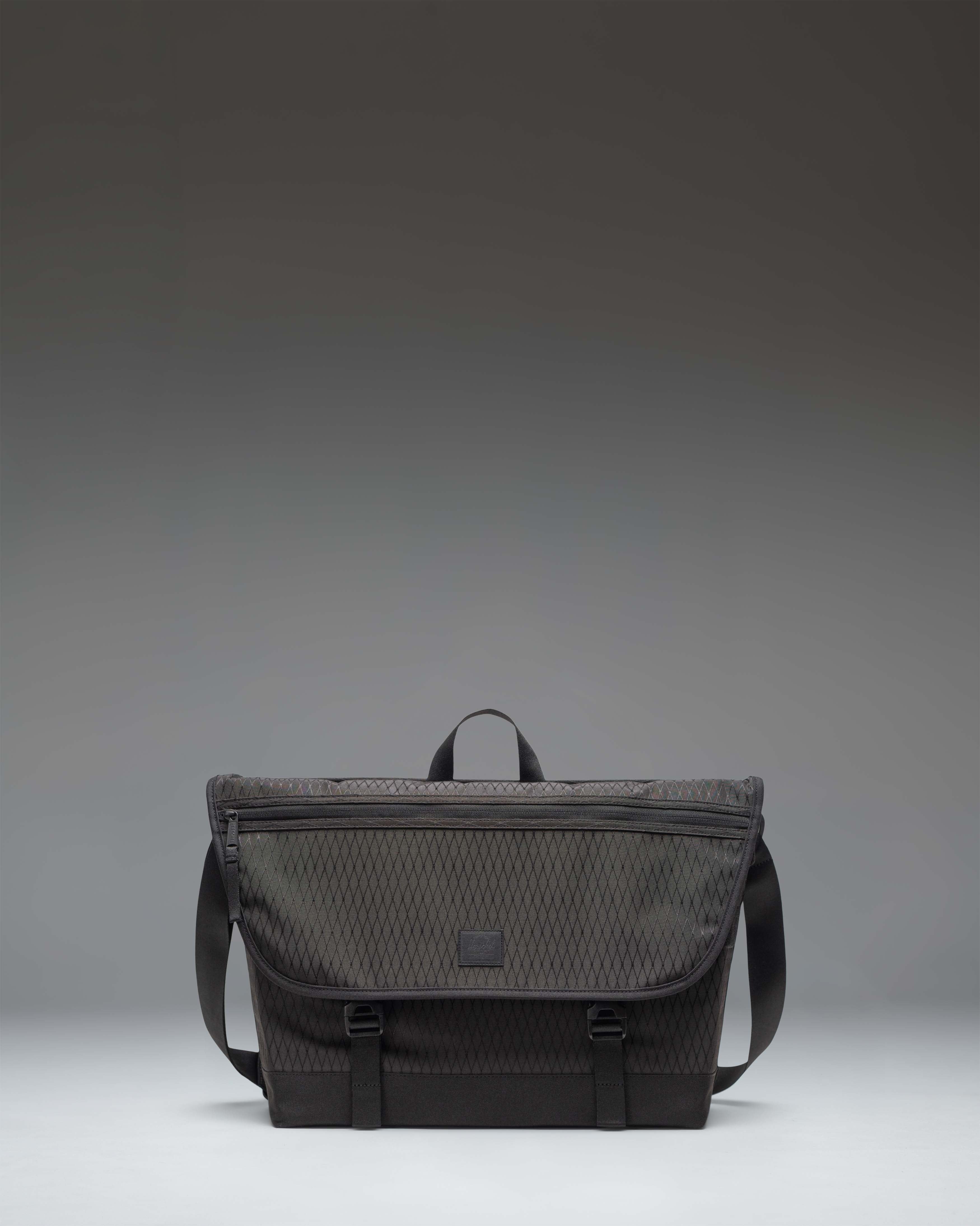 Herschel Cove Messenger skulderveske Raven Crosshatch laptop