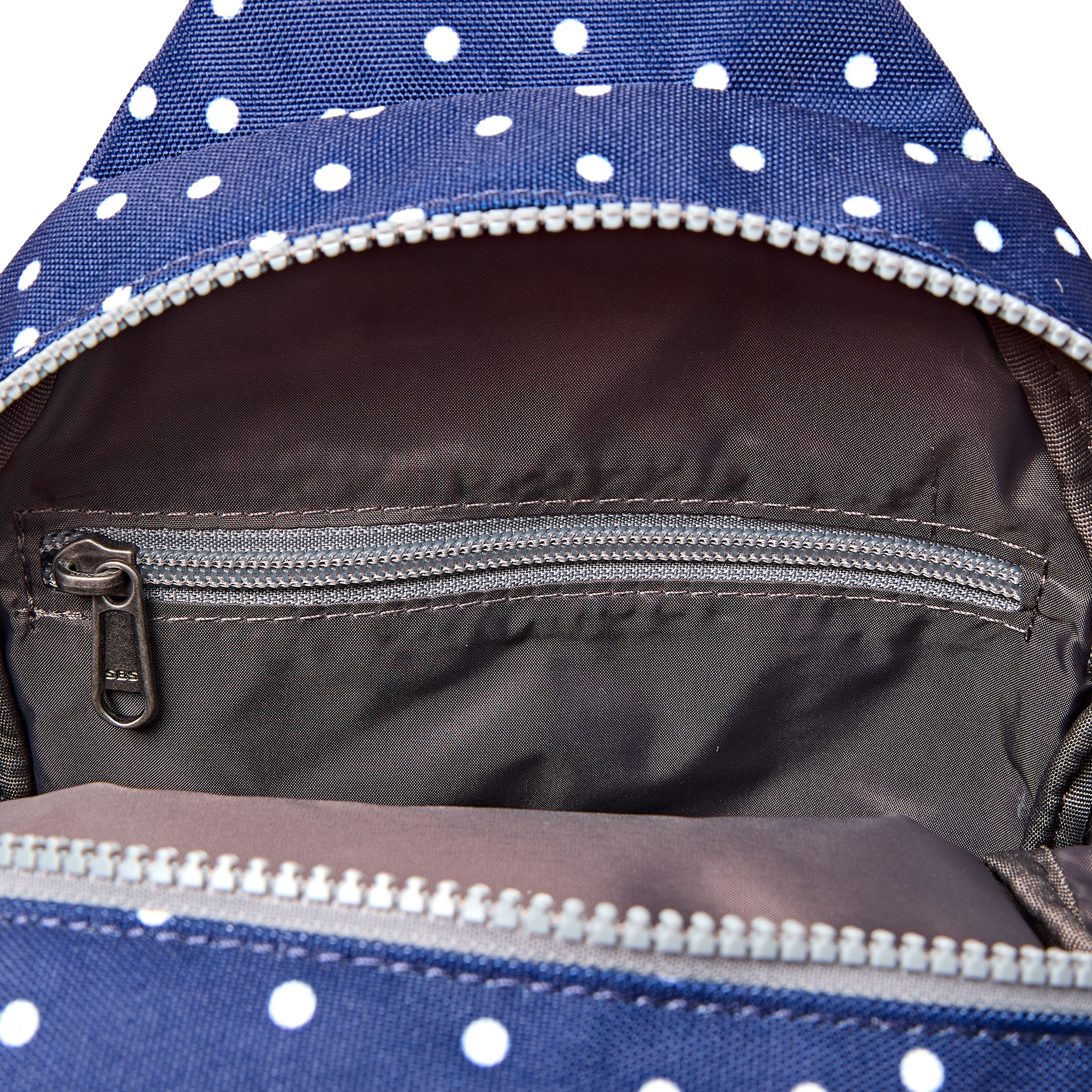 Roka London Willesden skulderveske large navy polka dot 5 liter