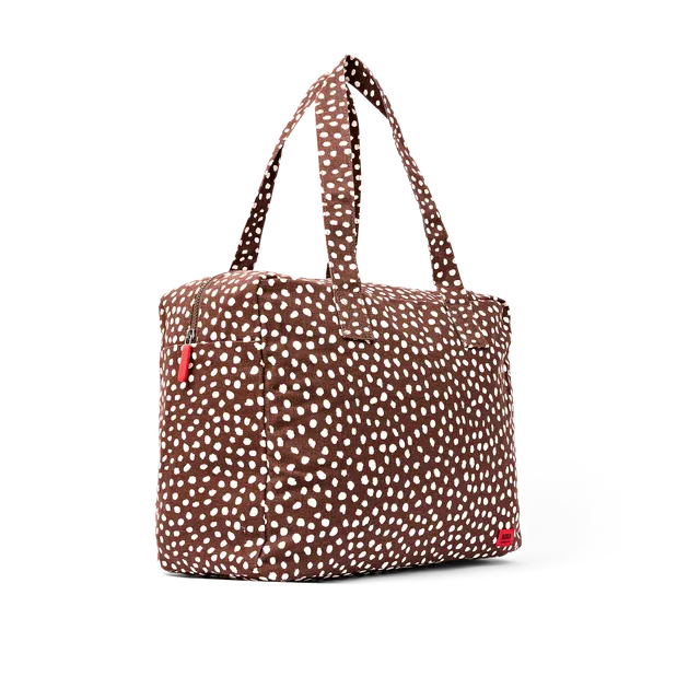 Roka London Sloane skulderveske Medium Brown Spot 24 liter