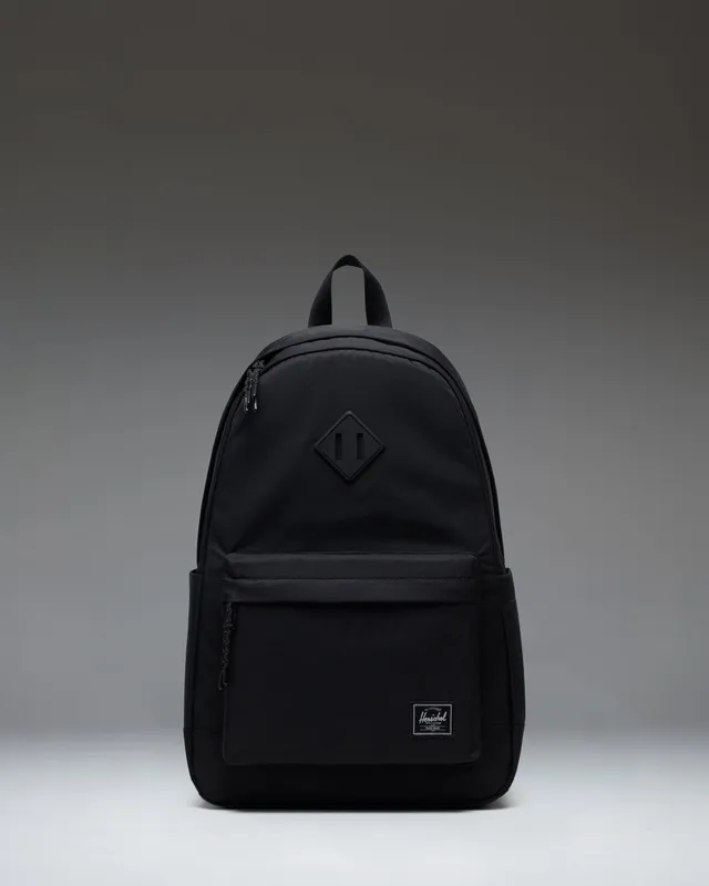 Herschel Heritage Backpack Twill ryggsekk svart/grå