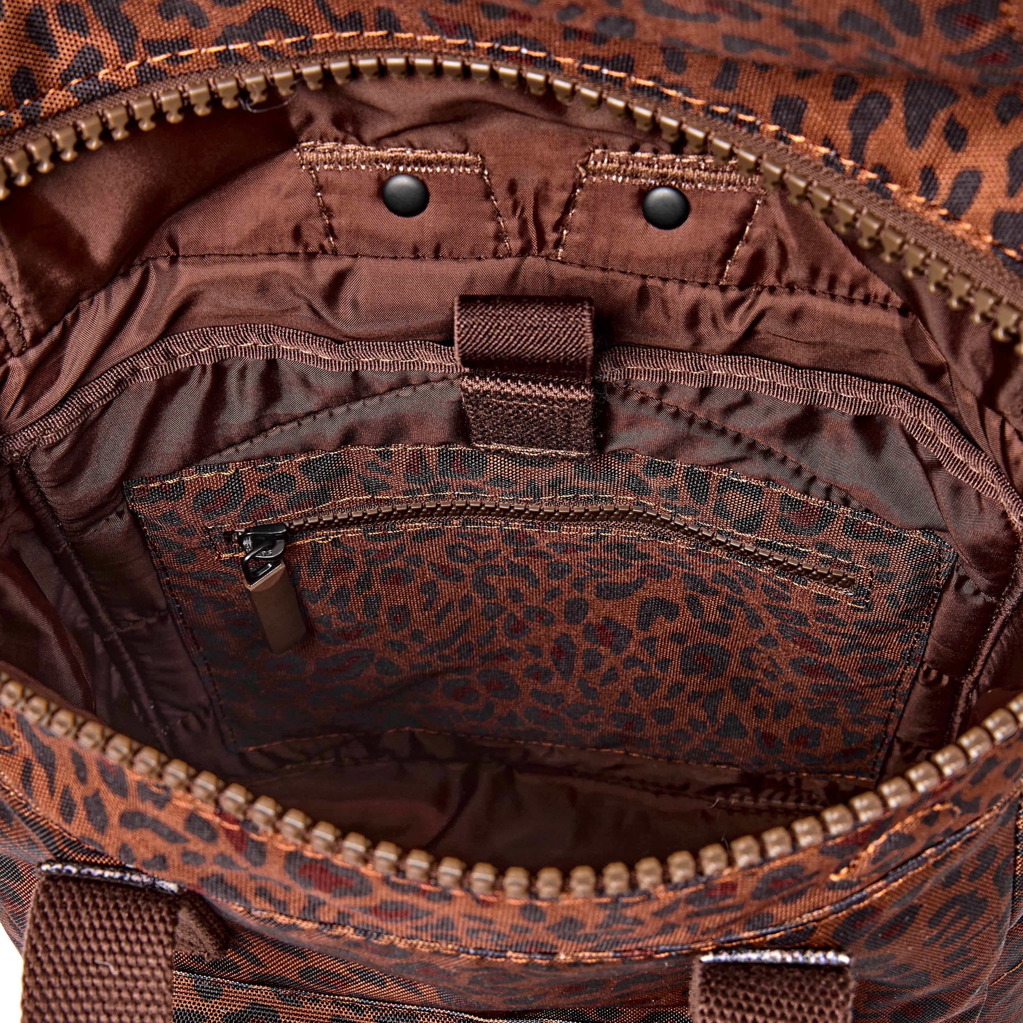 Roka London Canfield Roll Top ryggsekk Mini Leopard Small værbestandig