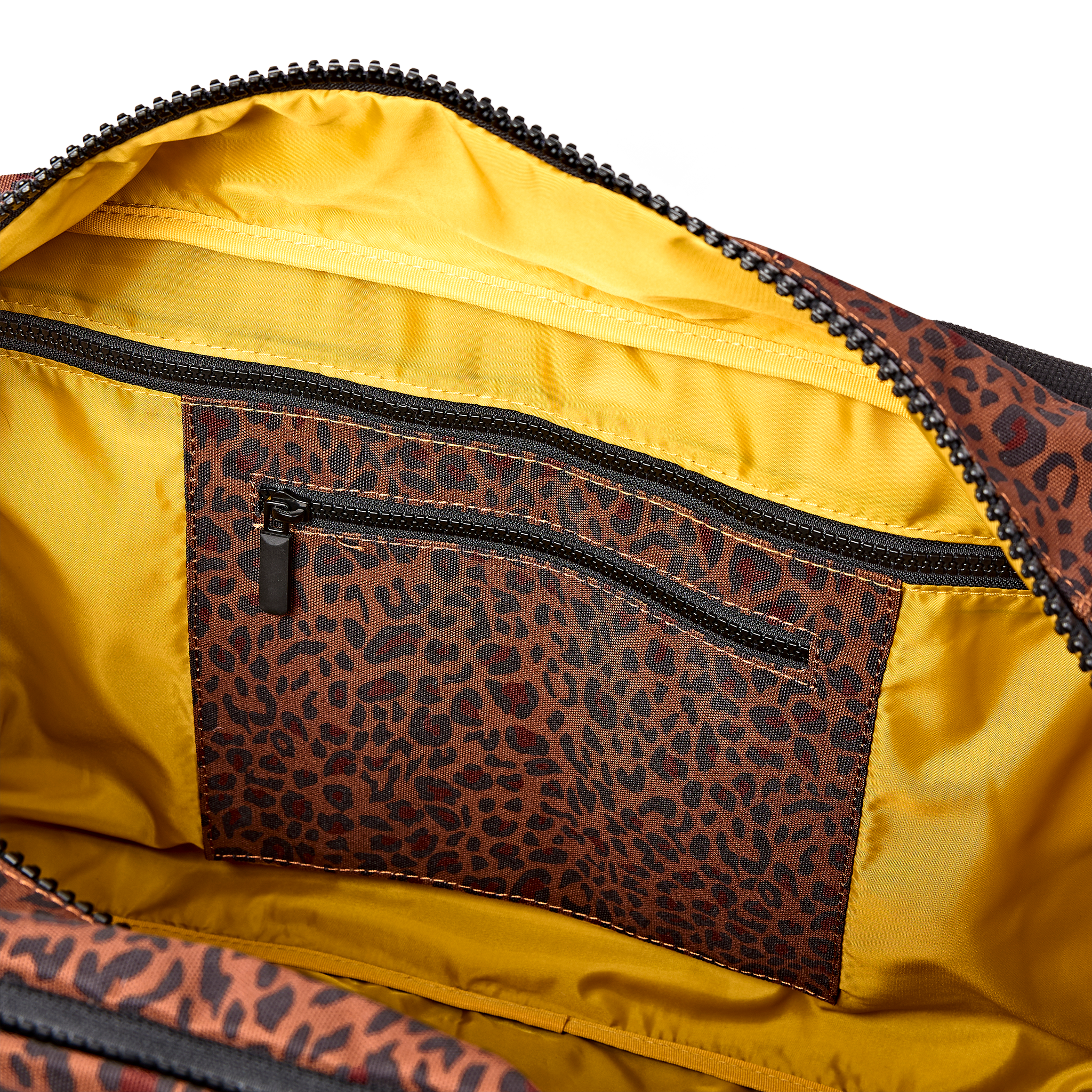 Roka London Gatwick Medium duffel corn mini leopard kabin