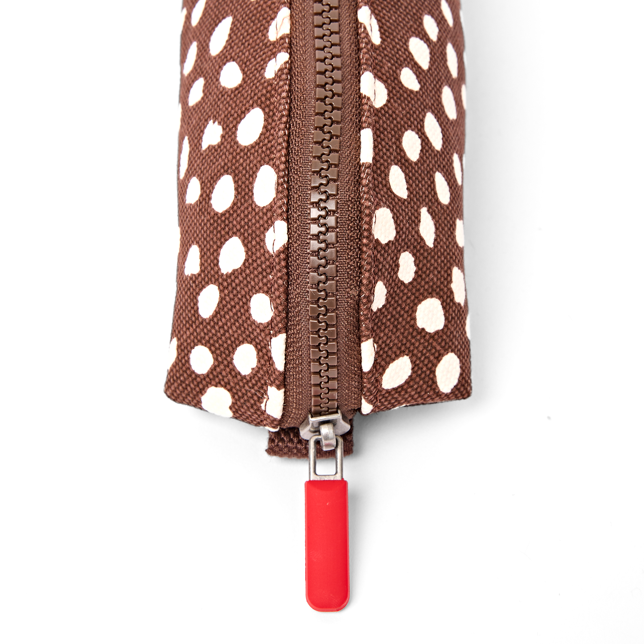 Roka London Tate Pouch pennal brun prikket Small