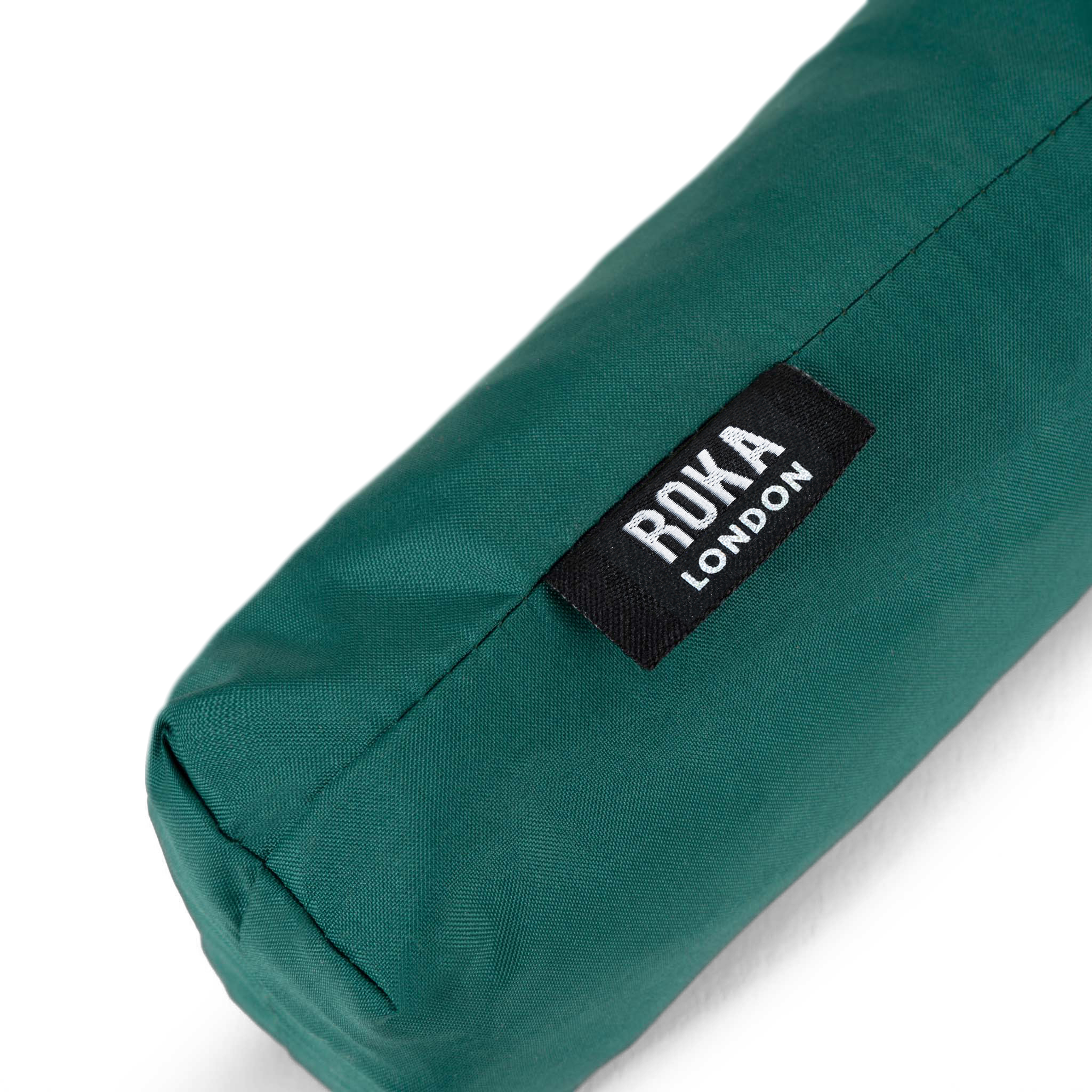 Roka London Waterloo paraply teal medium vindtett