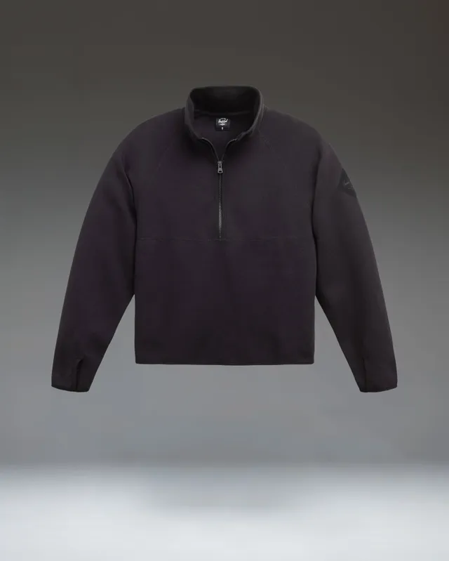 Herschel Performance quarter zip dame svart