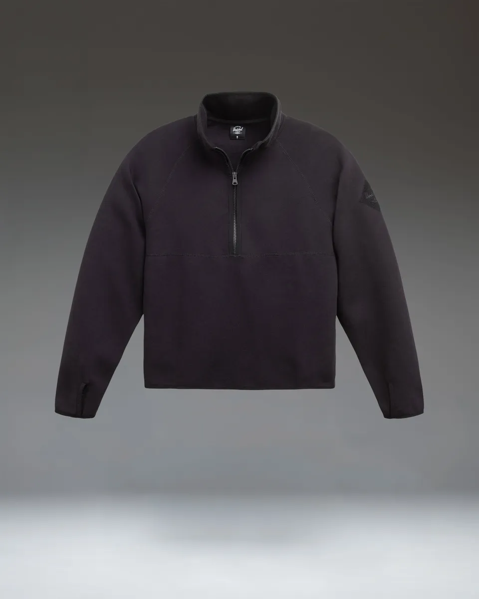 Herschel Performance quarter zip dame svart