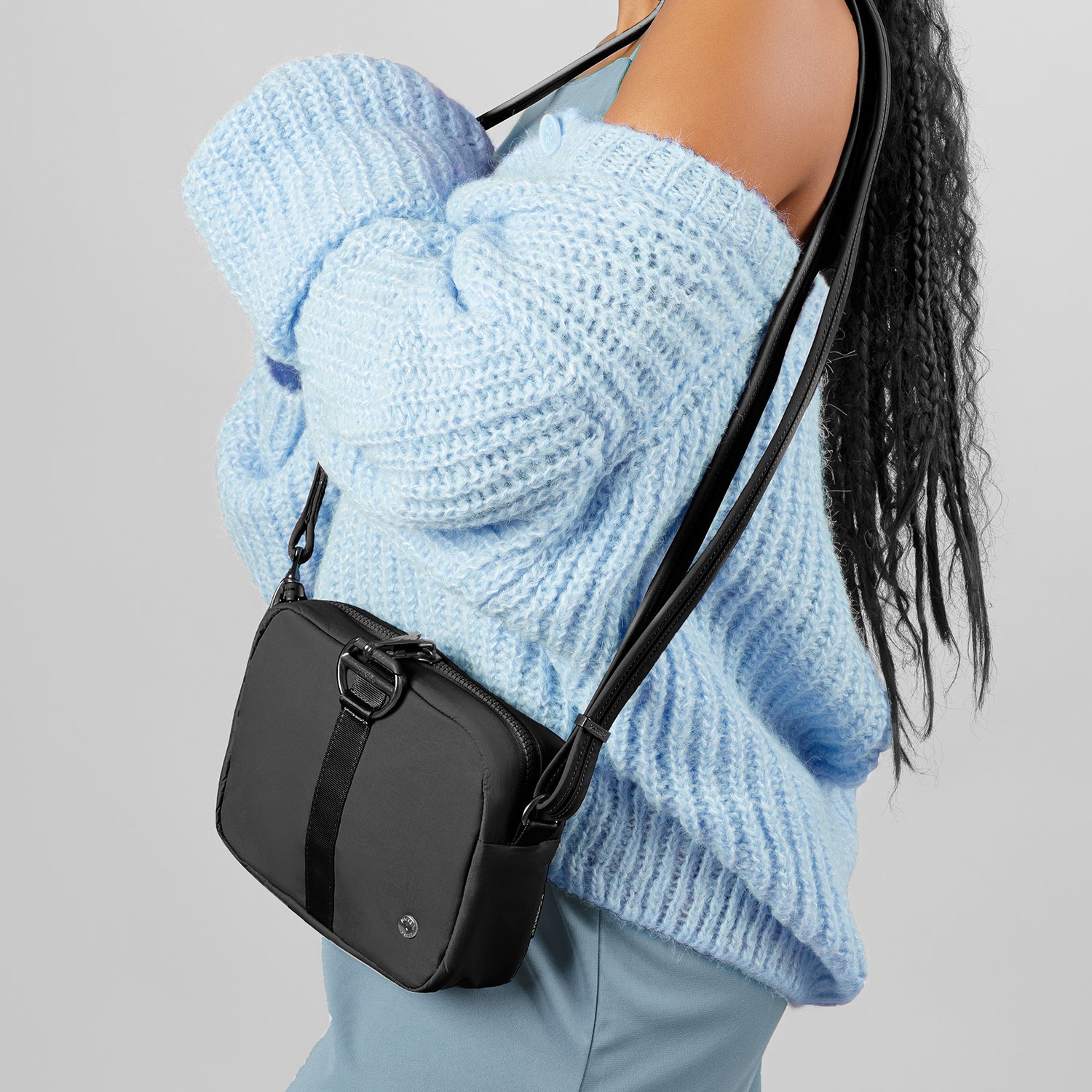 Pacsafe CX Square Crossbody-veske Black 24/7