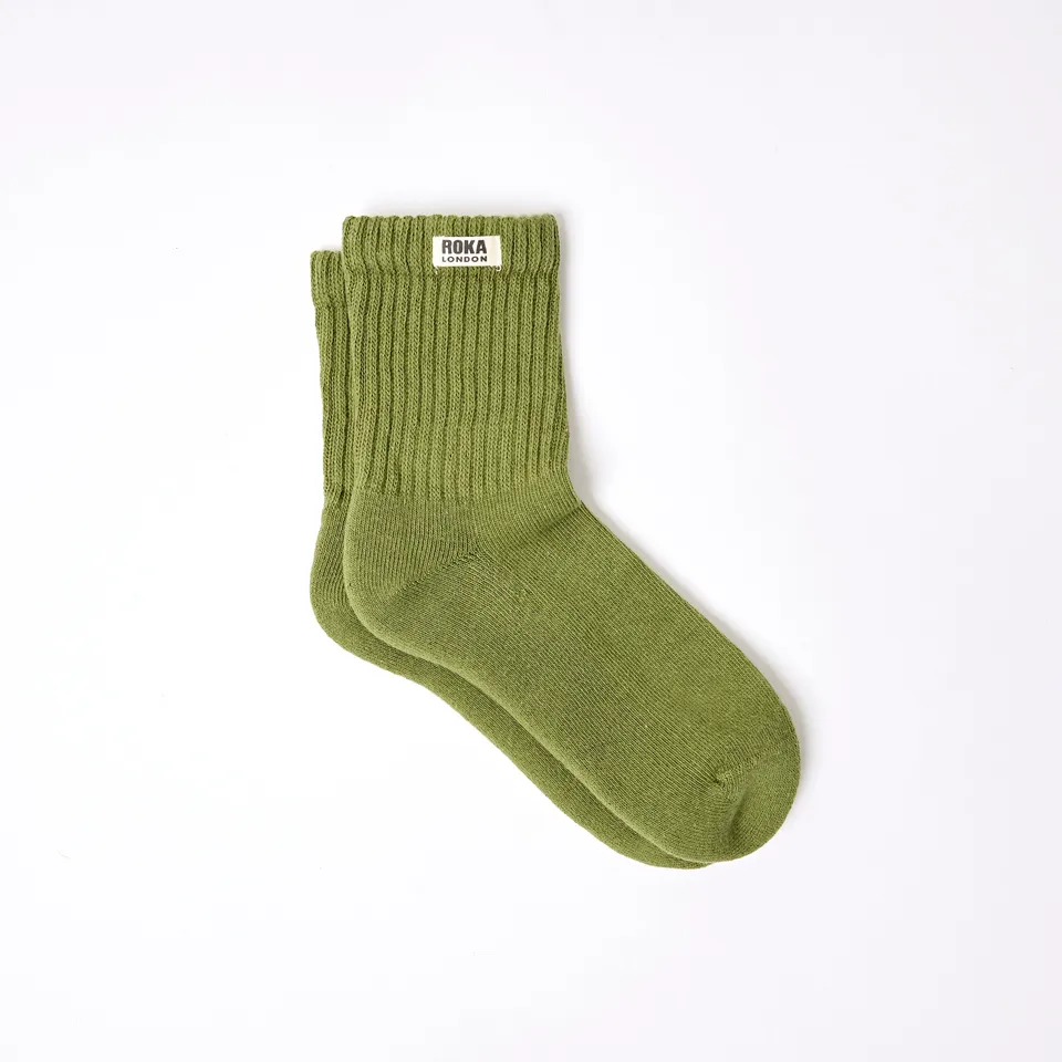 Roka London Windsor sokker Avocado dame UK 3-8