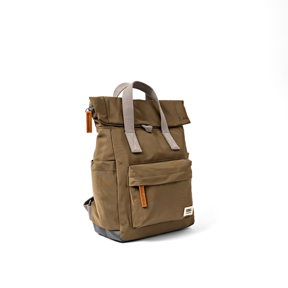 Roka London Canfield Roll Top ryggsekk Army Medium 16,4 liter