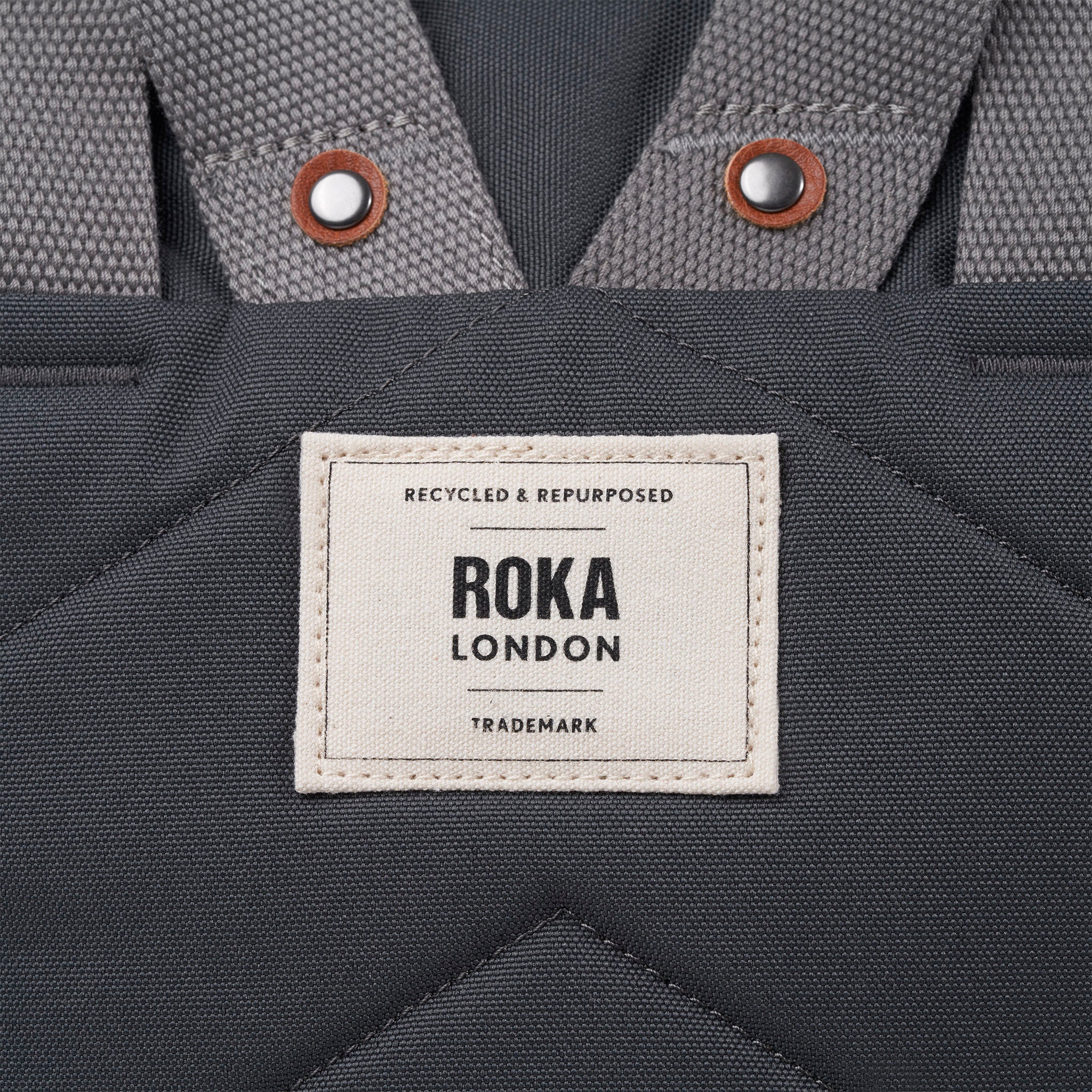 Roka London Finchley A ryggsekk small faded black værbestandig