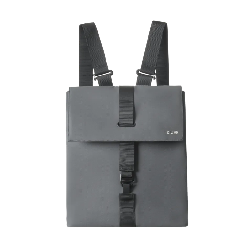 KIWEE Square M ryggsekk mineralgrå 15 L laptop 15"