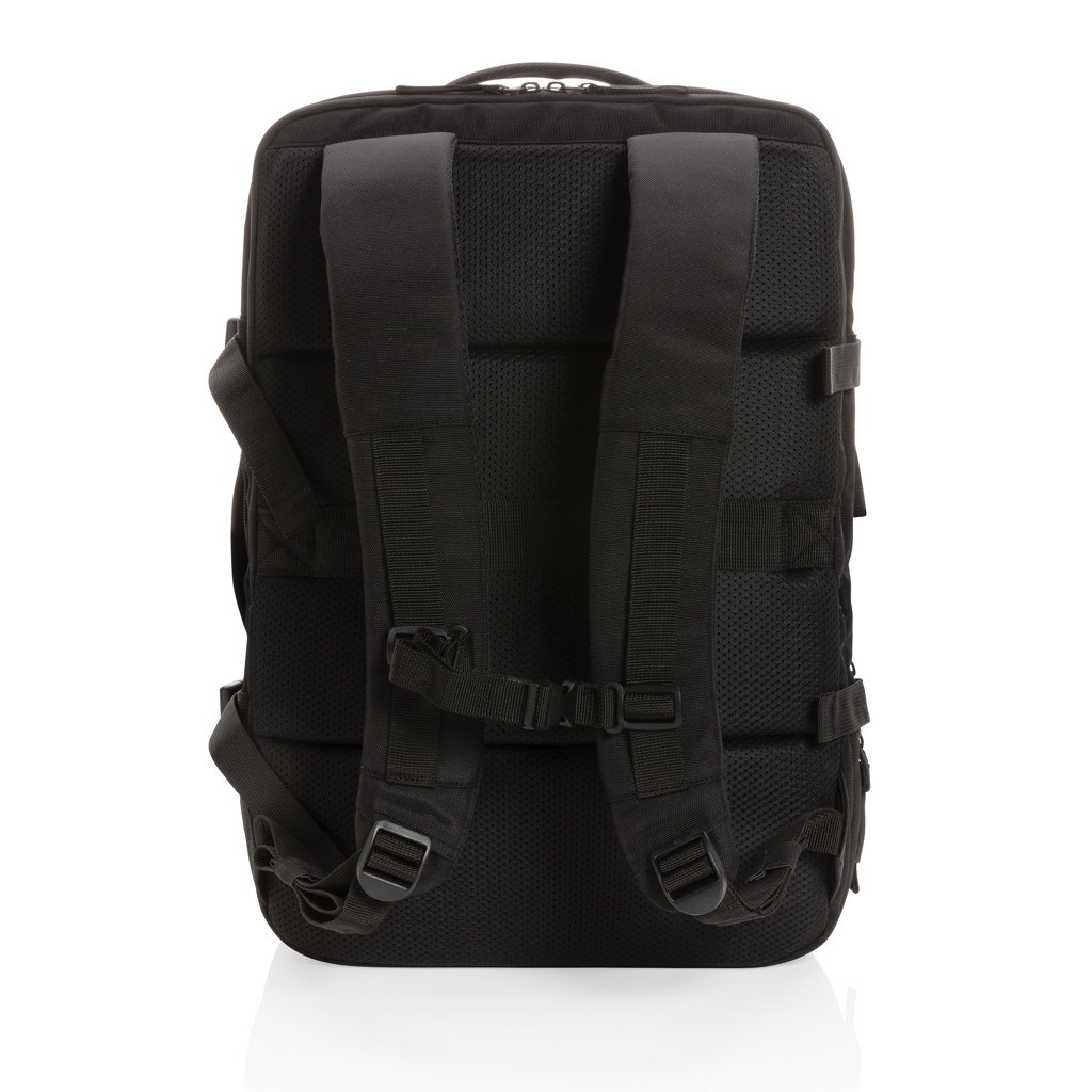 Swiss Peak Aware RPET 15,6" ryggsekk svart ekspanderbar weekend