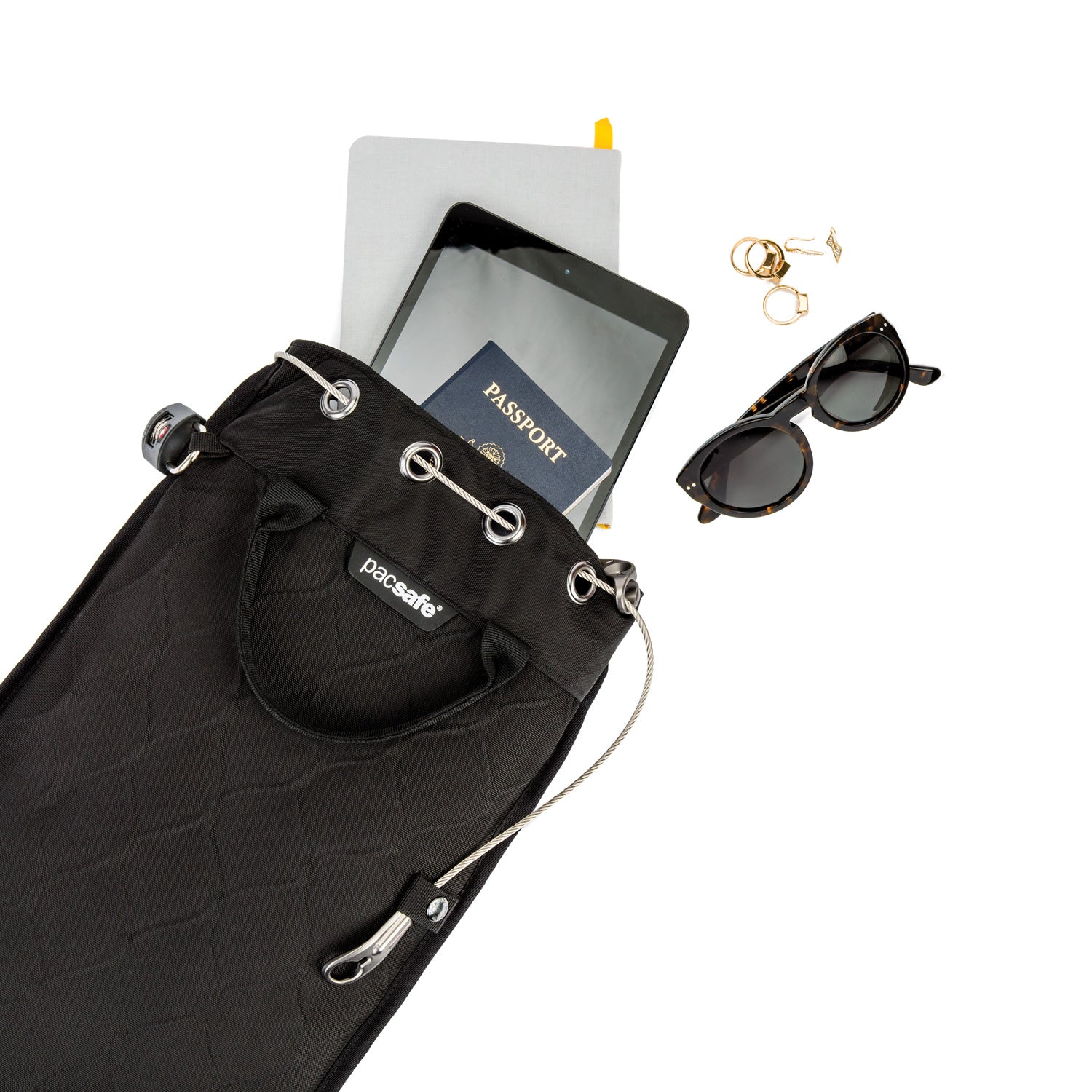 Pacsafe Travelsafe bærbar safe 3 liter svart