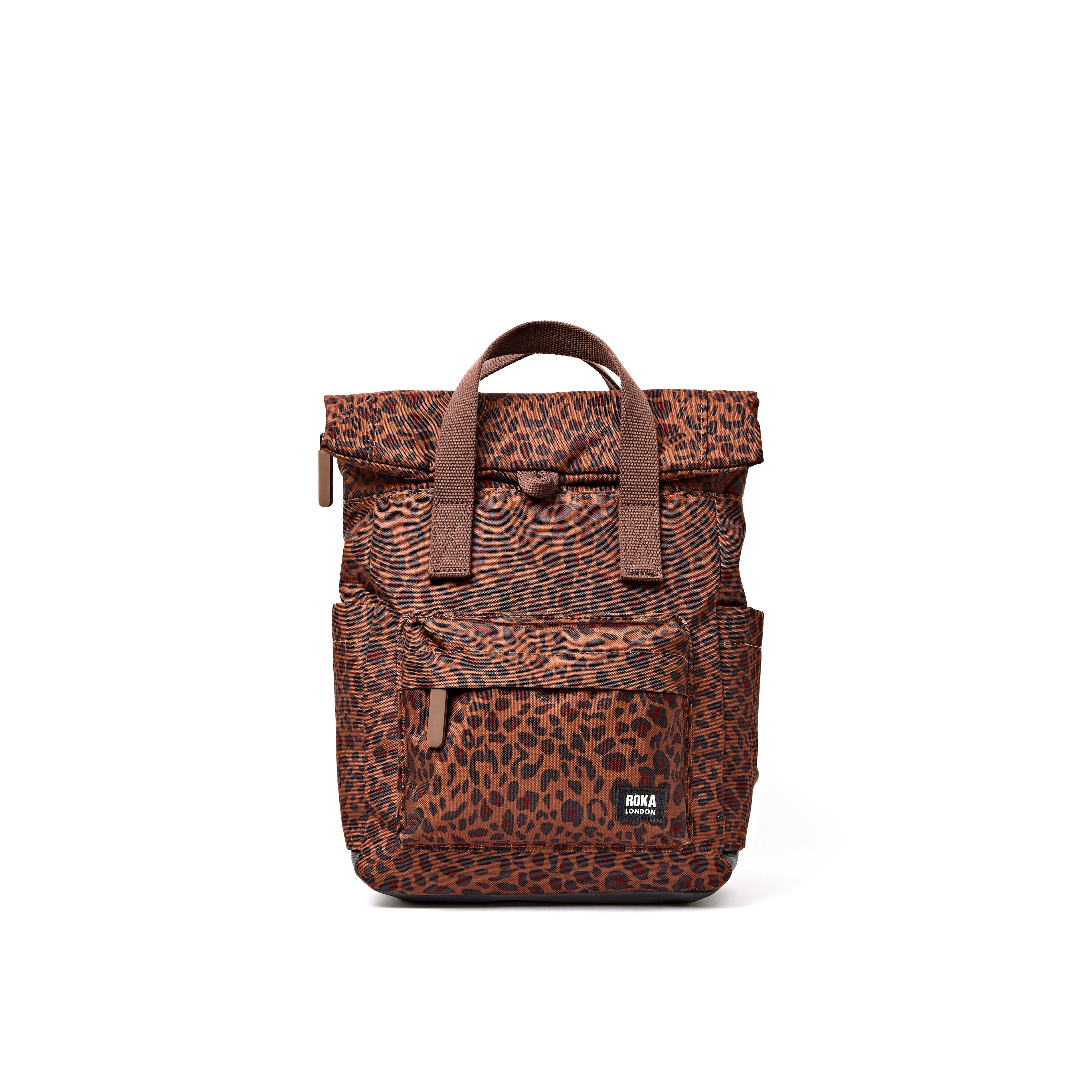 Roka London Canfield Roll Top ryggsekk Mini Leopard Small værbestandig