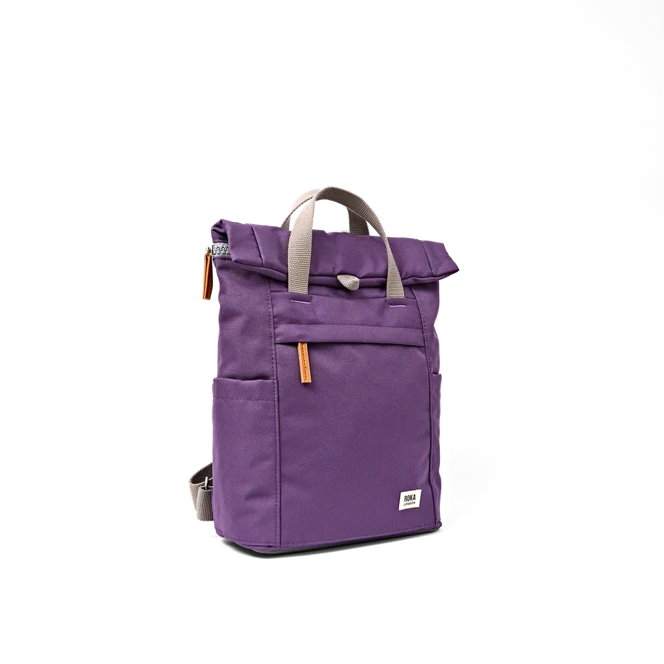 Roka London Finchley ryggsekk Deep Grape roll-top laptop