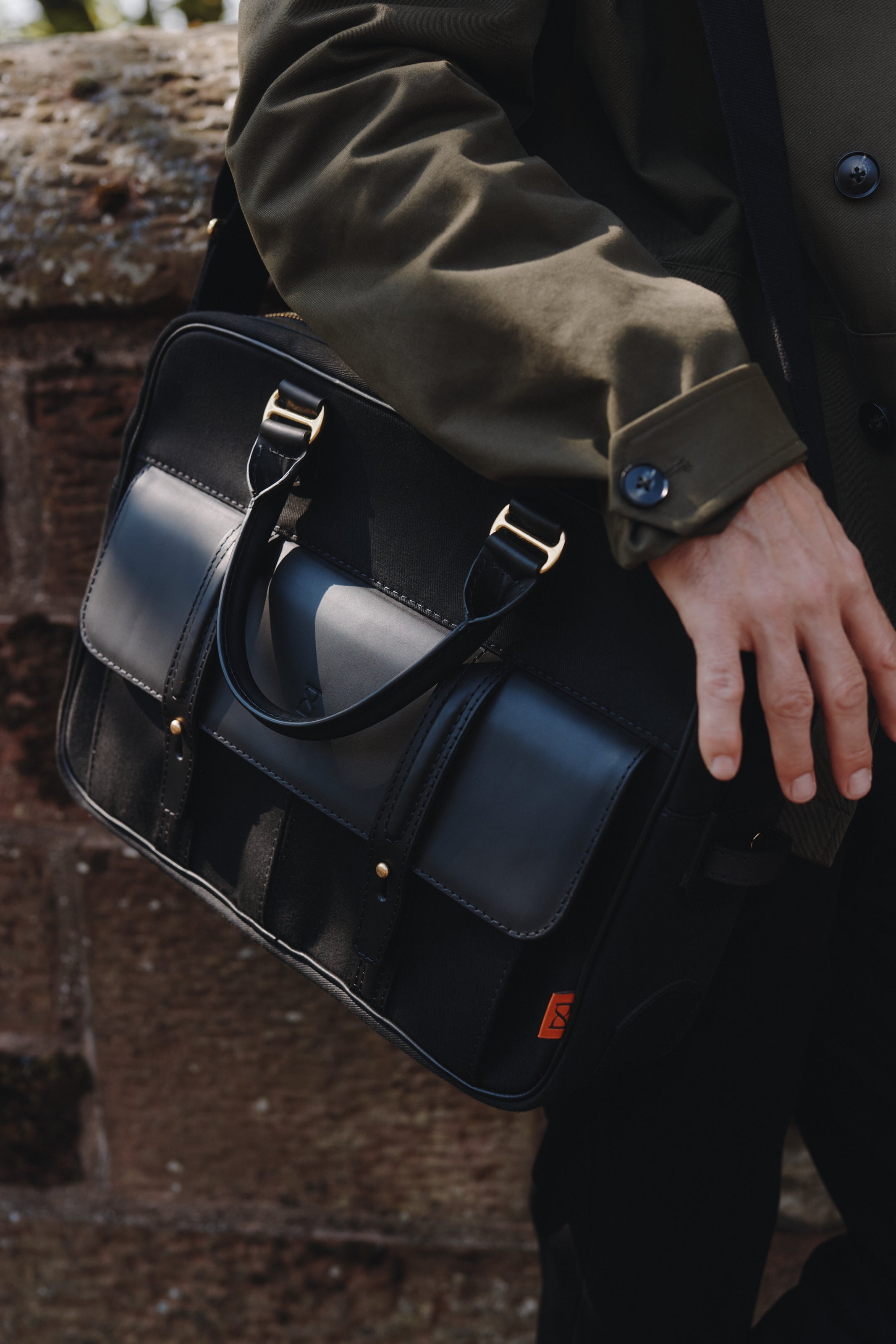 Chapman Maximalist Briefcase jobbveske svart skinn