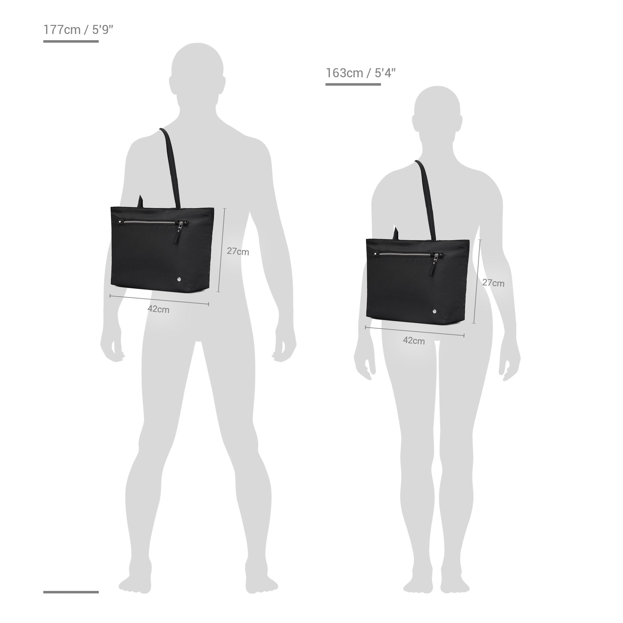 Pacsafe W toteveske tyverisikker med PC-lomme