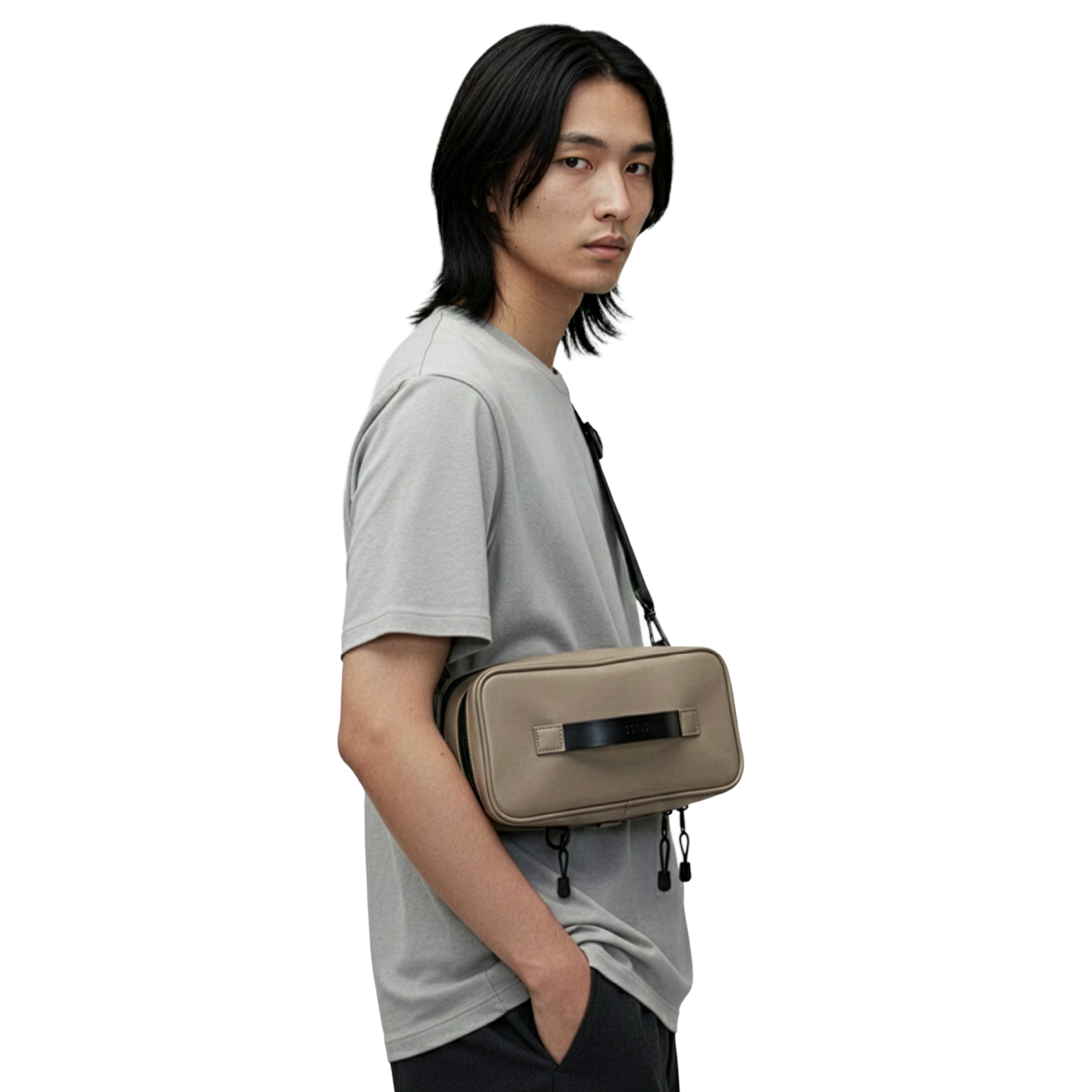 KIWEE Sandwich ryggsekk beige melert 15 L laptop