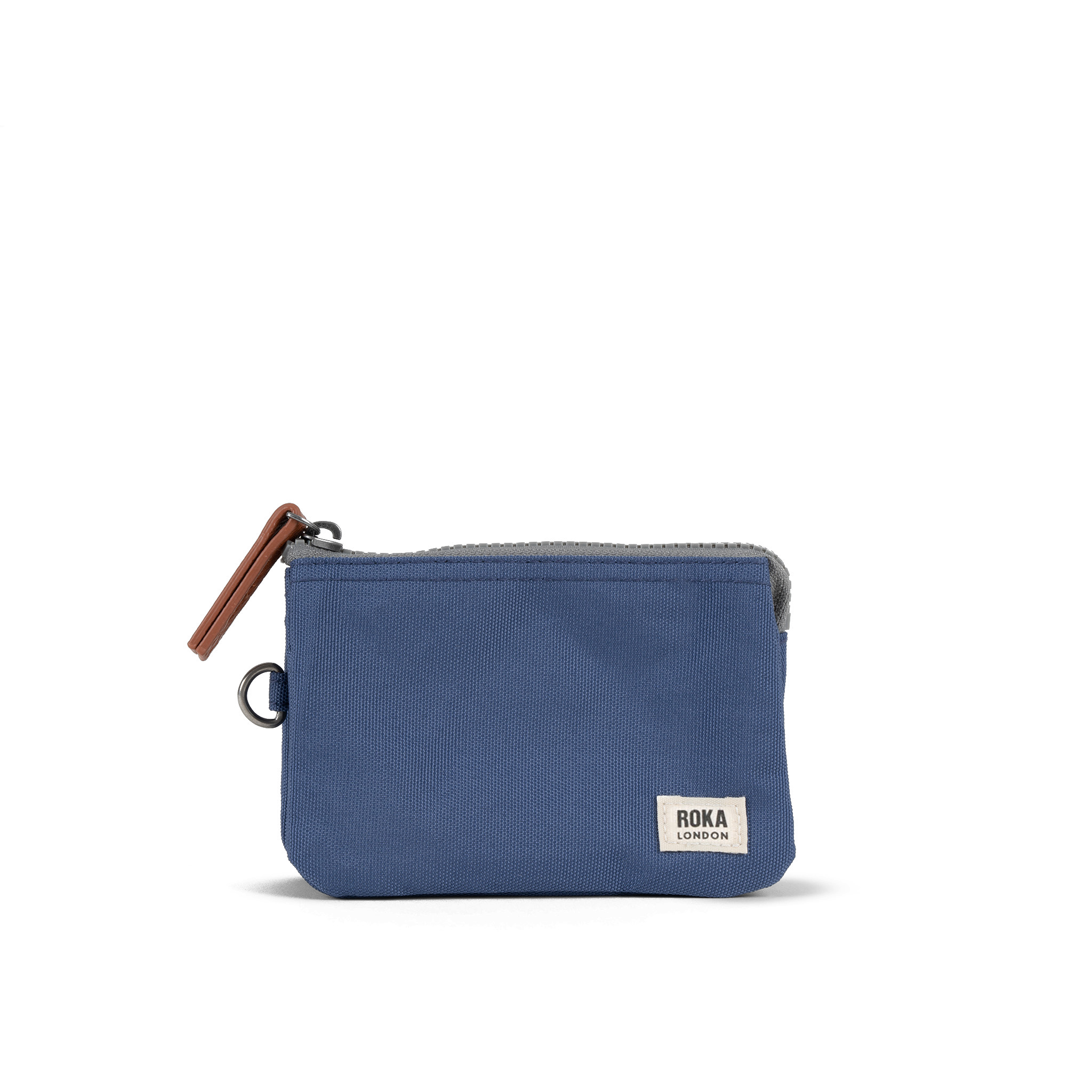 Roka London Carnaby lommebok burnt blue small 0,2 liter