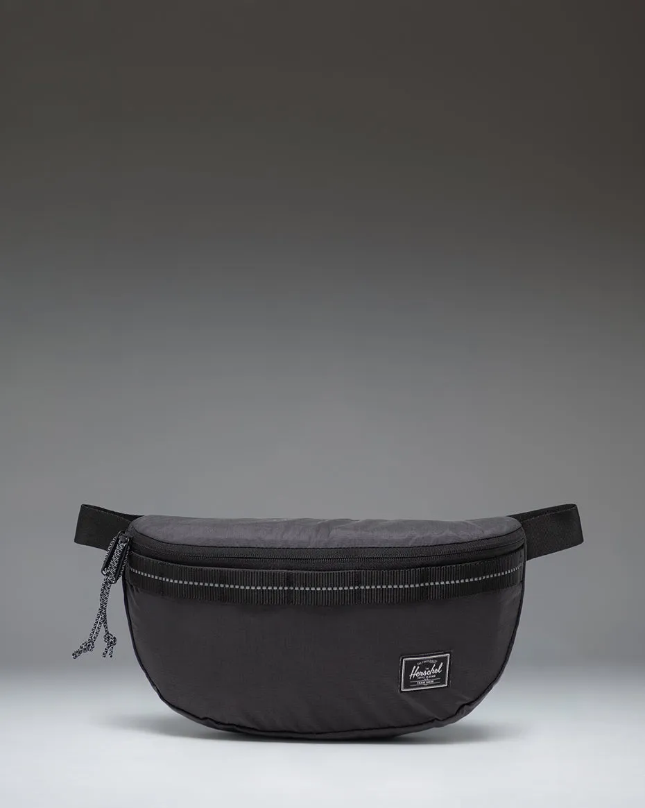 Herschel Kaine rumpetaske Black/Black refleks