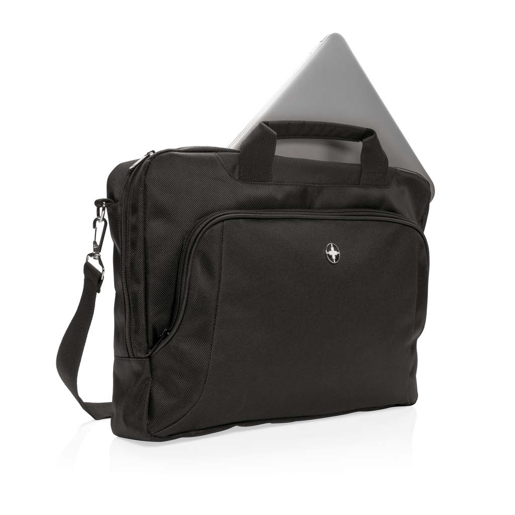 Swiss Peak Deluxe 15,6" laptopveske svart polyester
