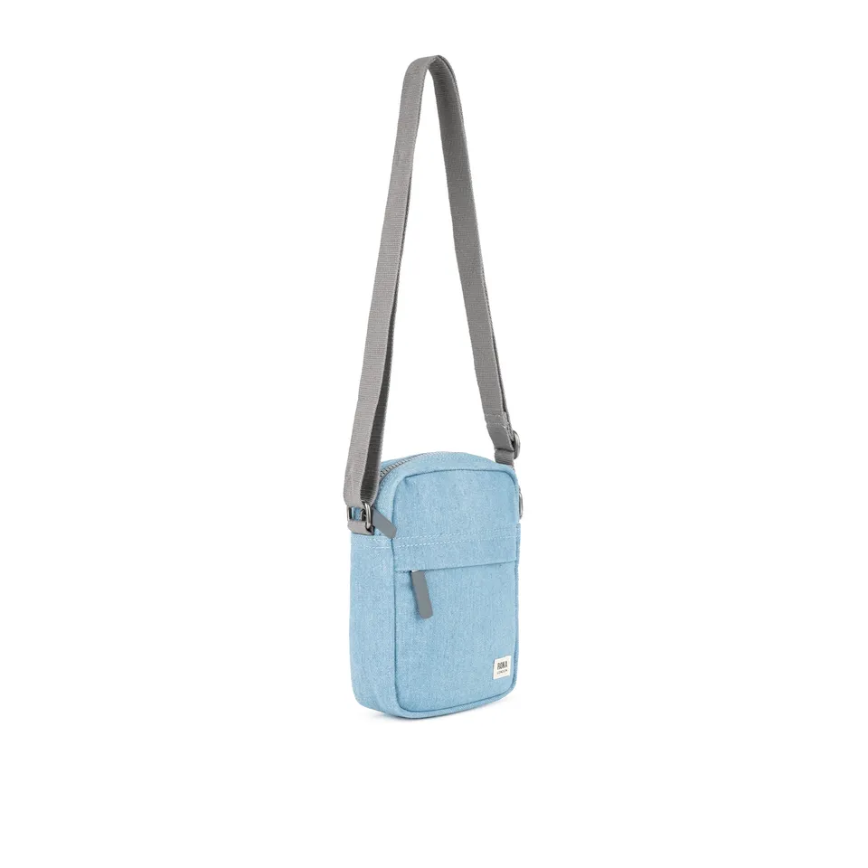 Roka London Bond Pocket skulderveske denim liten 1,5L