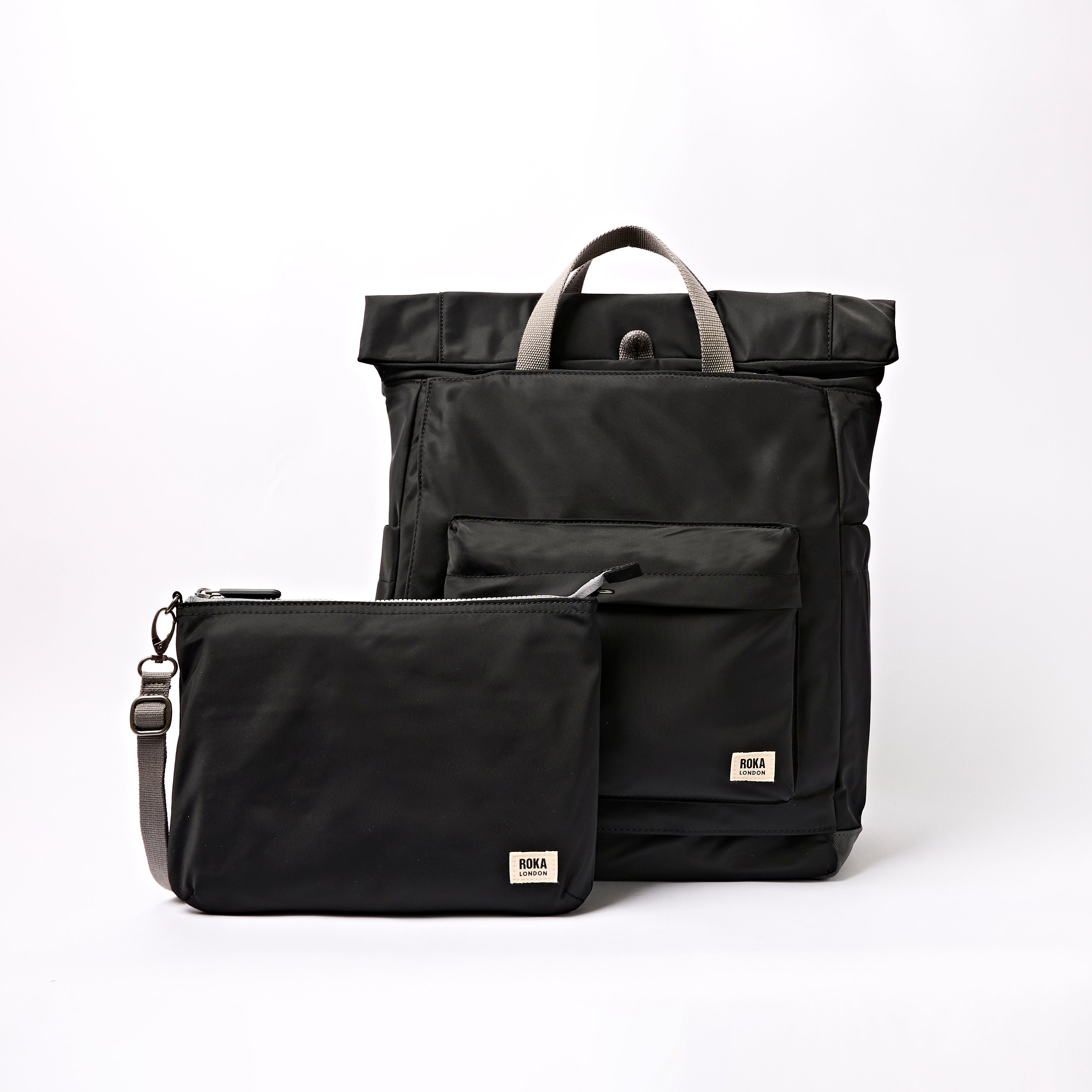 Roka London Primrose stelleveske Large black 4-i-1 ryggsekk