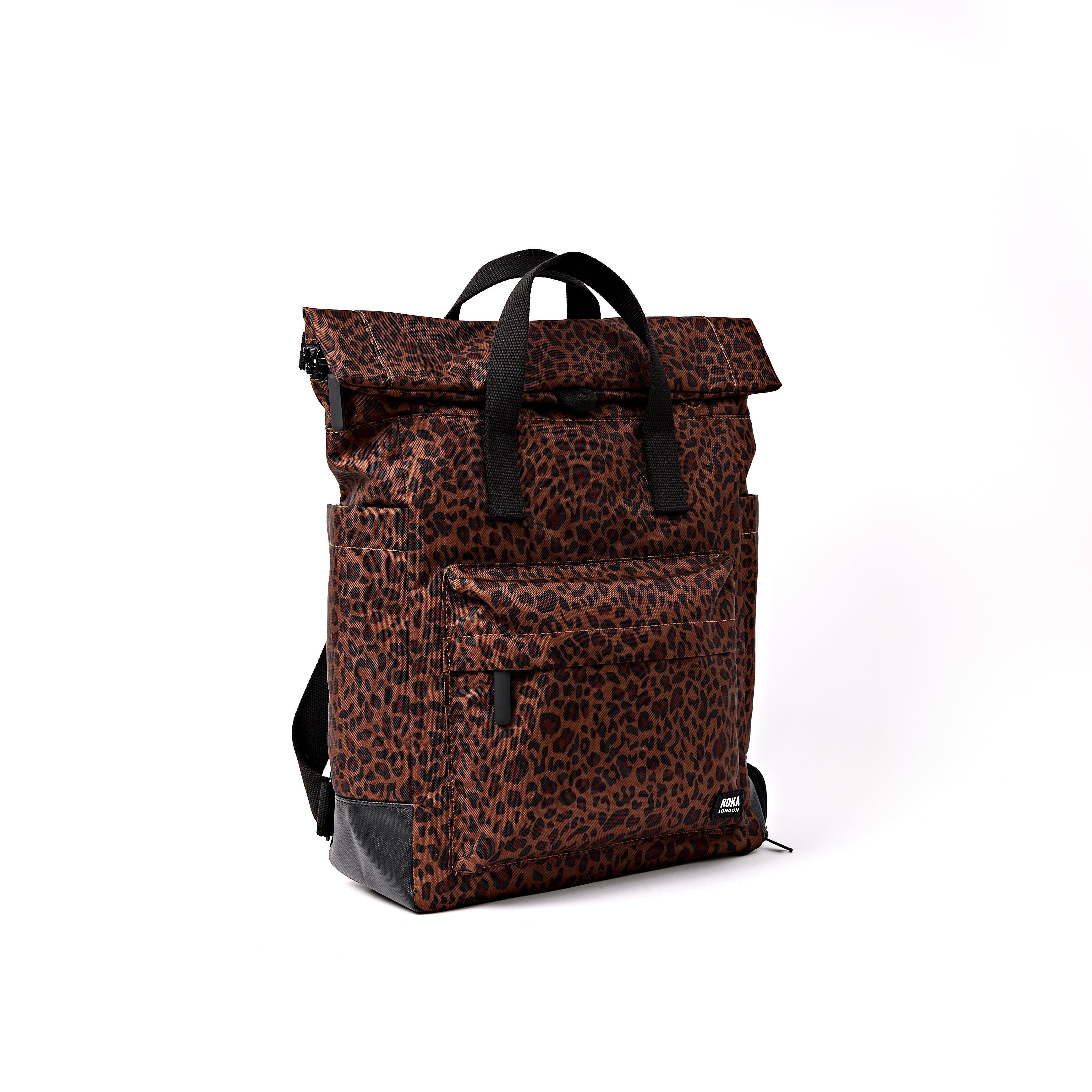 Roka London Bayswater paraplysekk corn mini leopard M