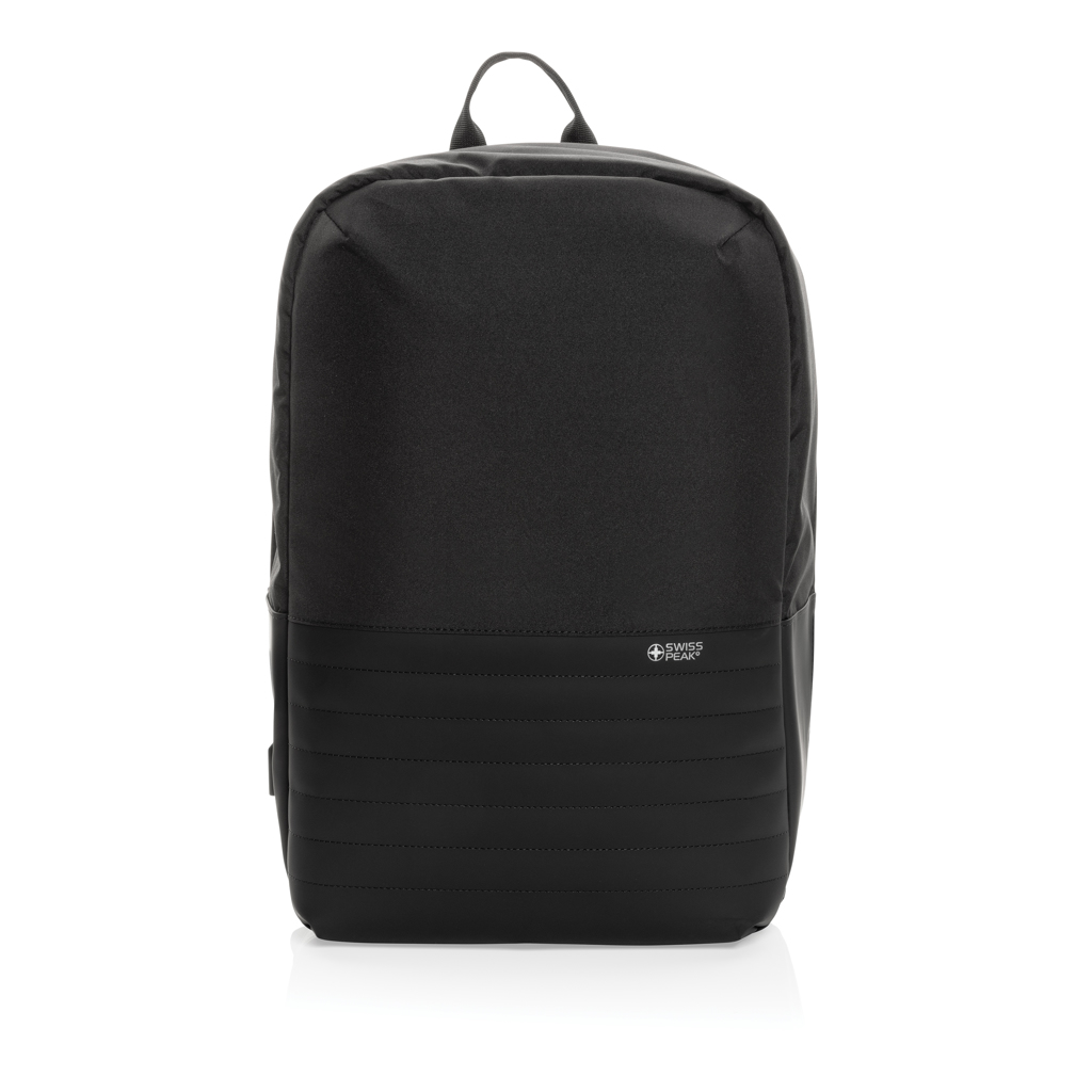 Swiss Peak AWARE RFID ryggsekk 15" svart tyverisikker
