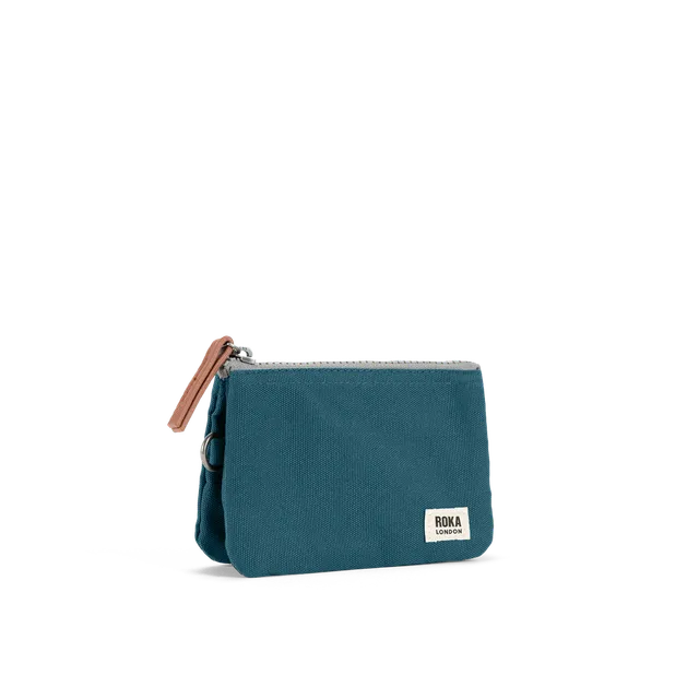 Roka London Carnaby lommebok small teal 0,2 liter
