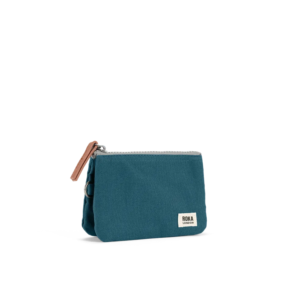 Roka London Carnaby lommebok small teal 0,2 liter