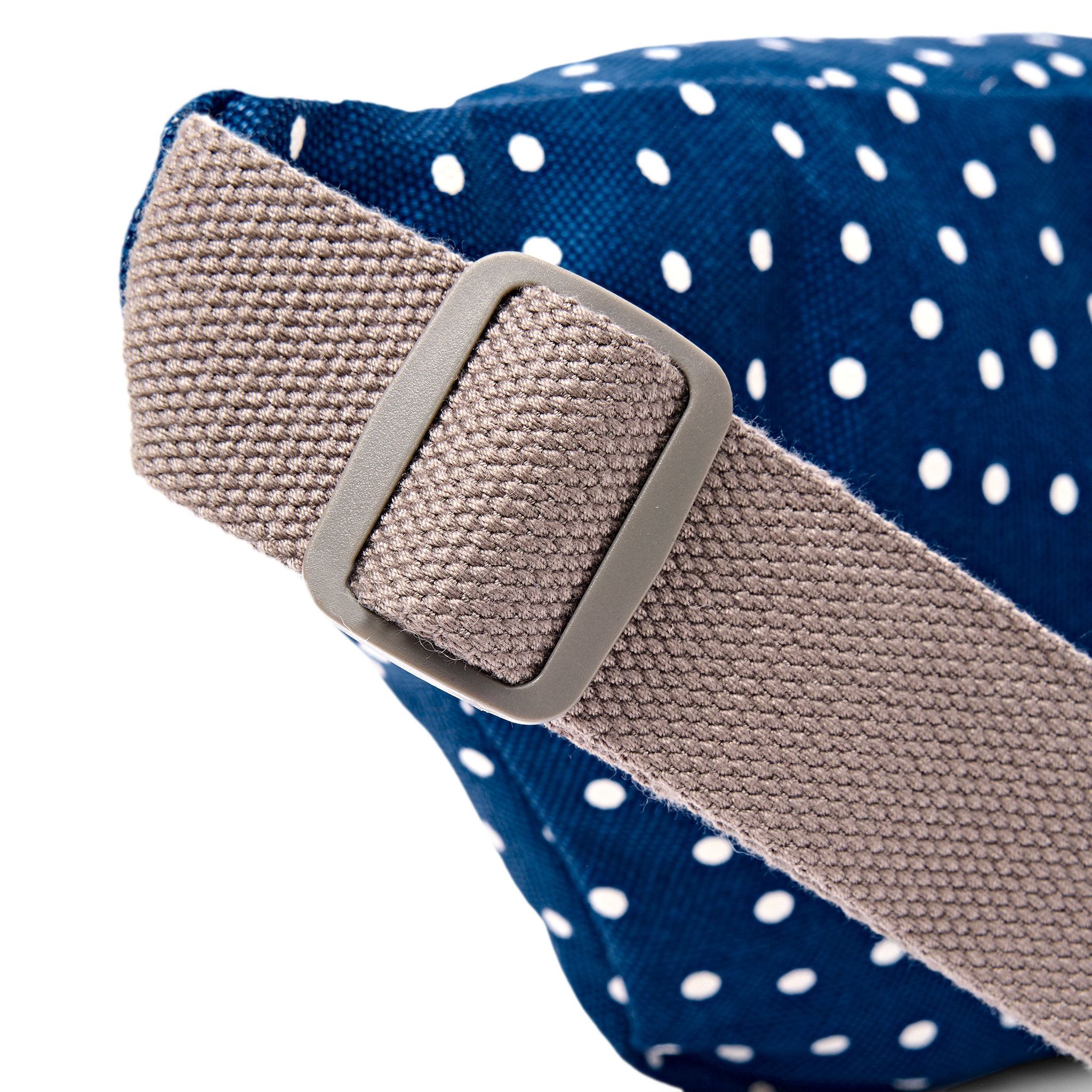 Roka London Mill Hill Small mageveske Navy Polka bomull
