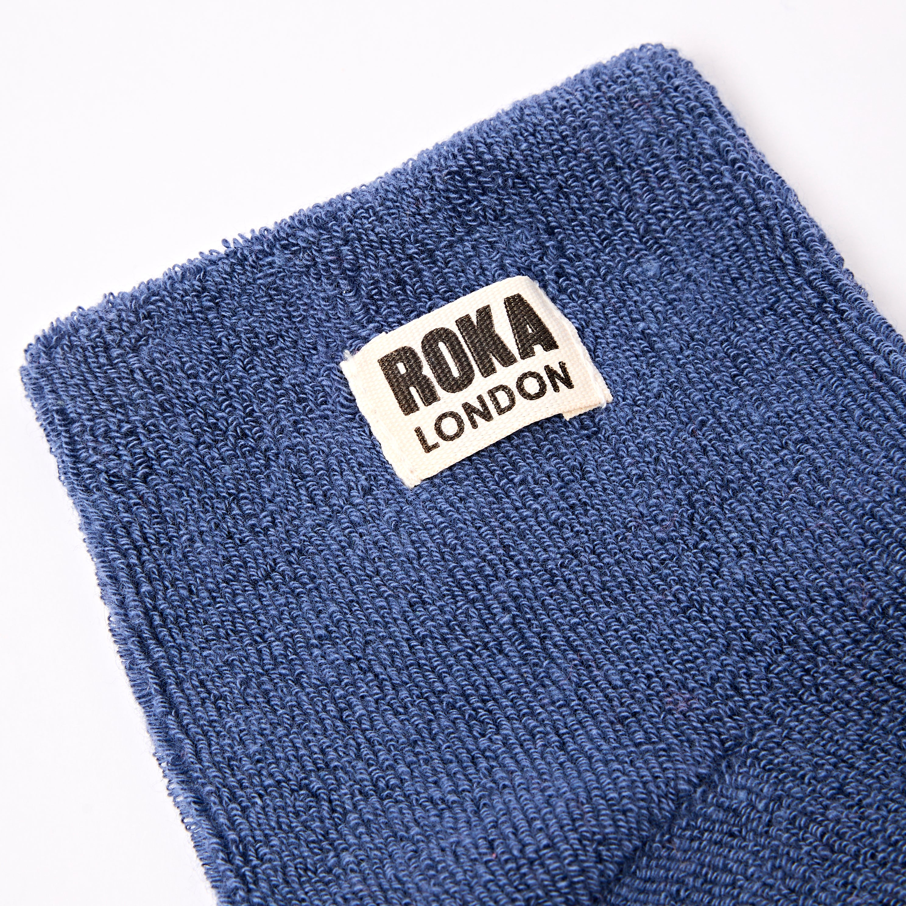 Roka London Watford sokker Coastal Blue økologisk bomull
