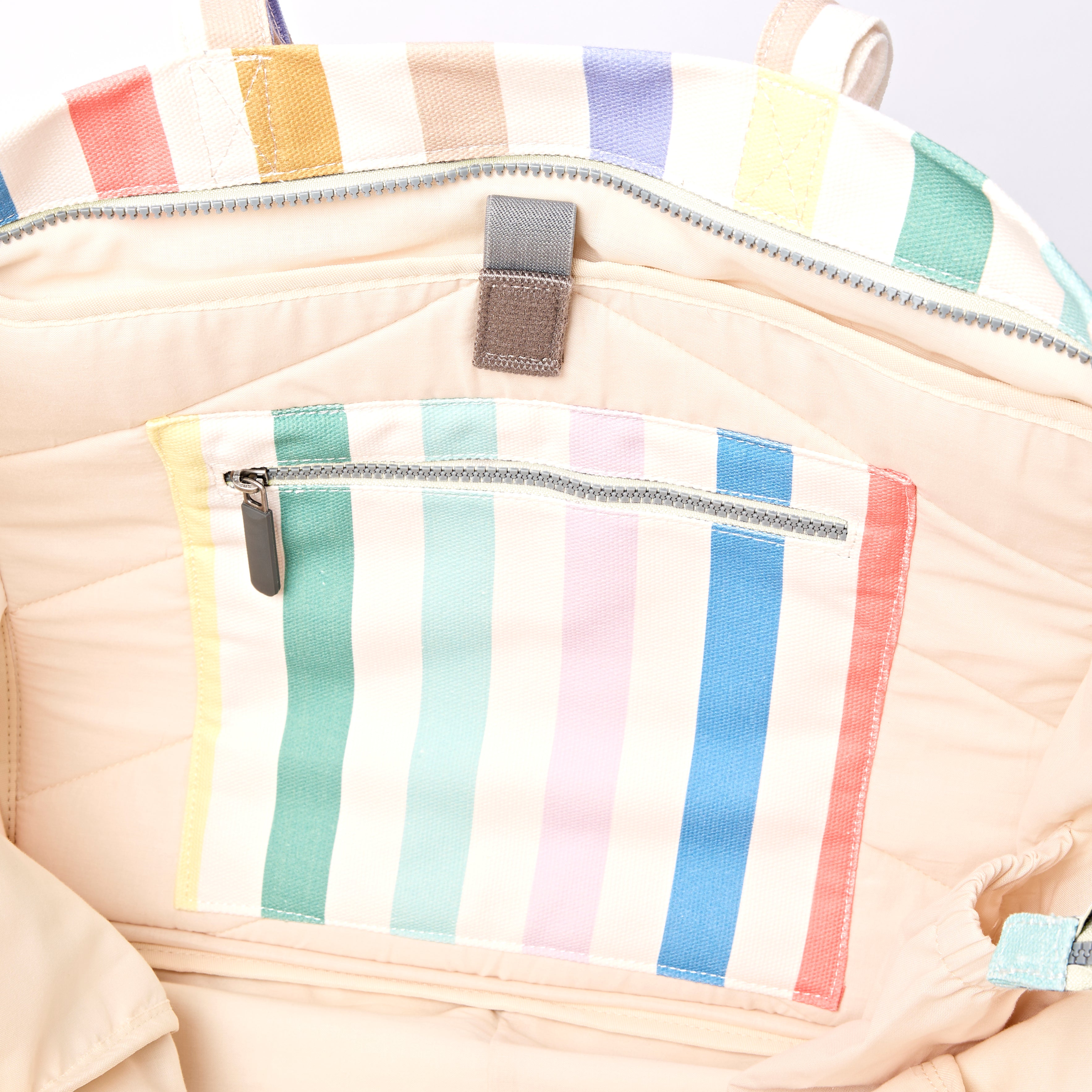 Roka London Marylebone Pastel Stripe tote Large 43,4L