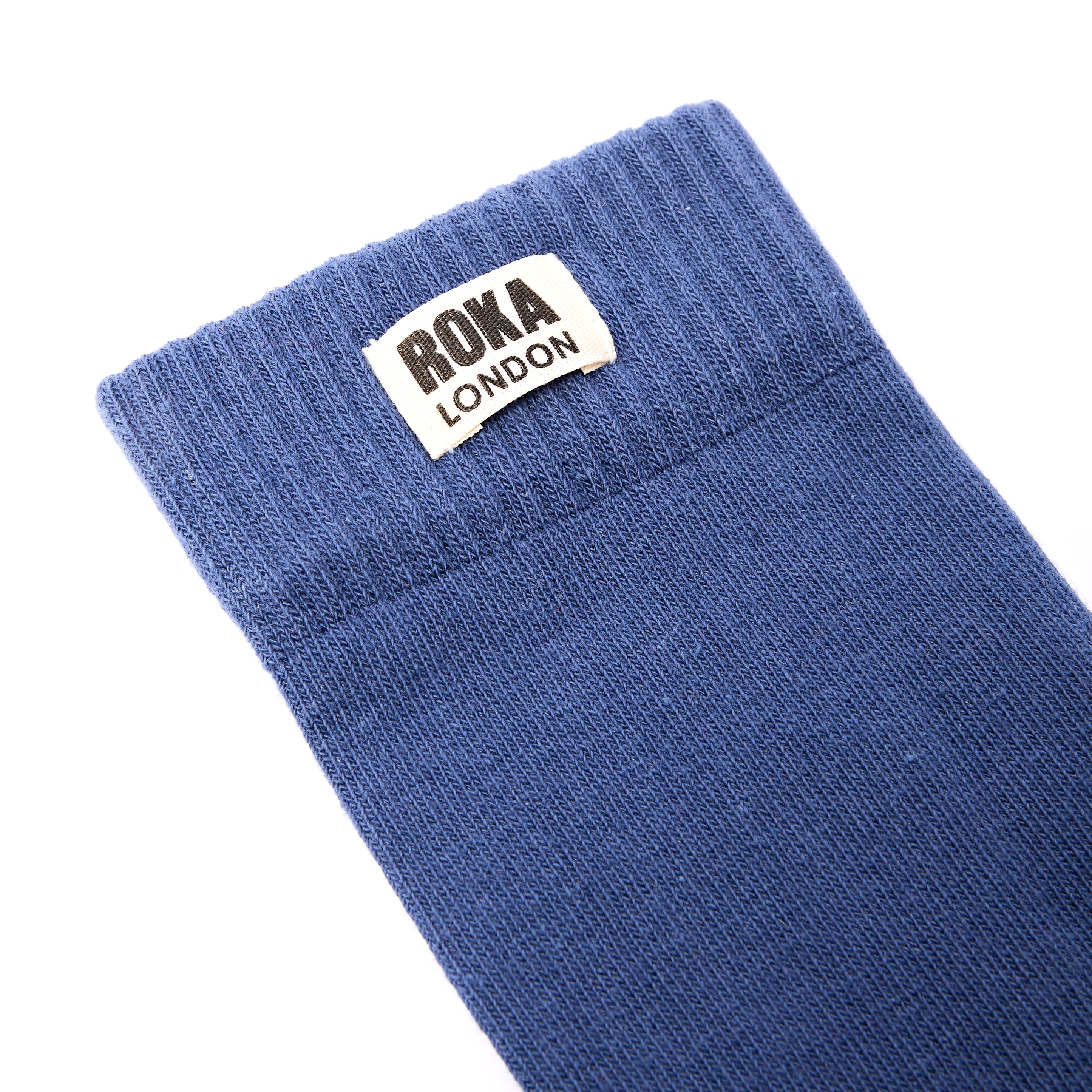 Roka London Wimbledon crewsokker dame Coastal Blue økologisk