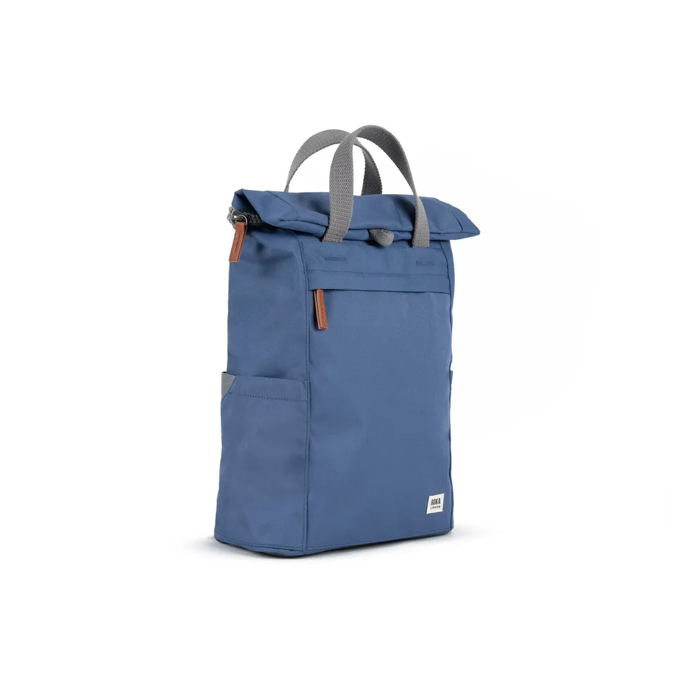 Roka London Finchley ryggsekk Medium Burnt Blue roll-top