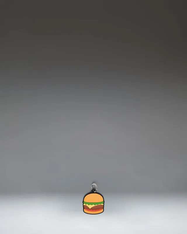 Herschel Burger cheeseburger veskecharm silikon